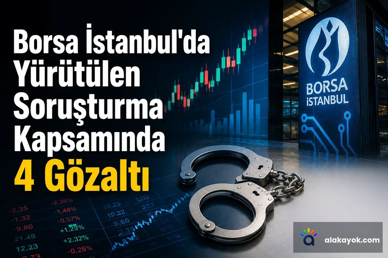 Borsa İstanbul'da Yürütülen Soruşturma Kapsamında 4 Gözaltı