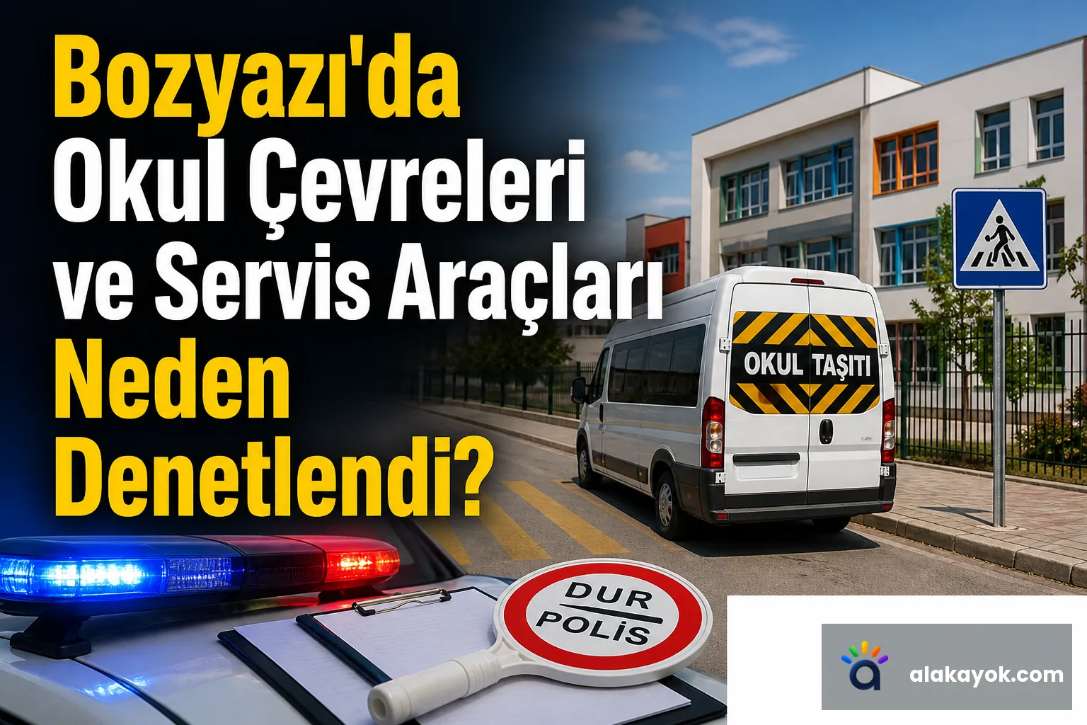 Bozyazı'da Okul Çevreleri ve Servis Araçları Neden Denetlendi?