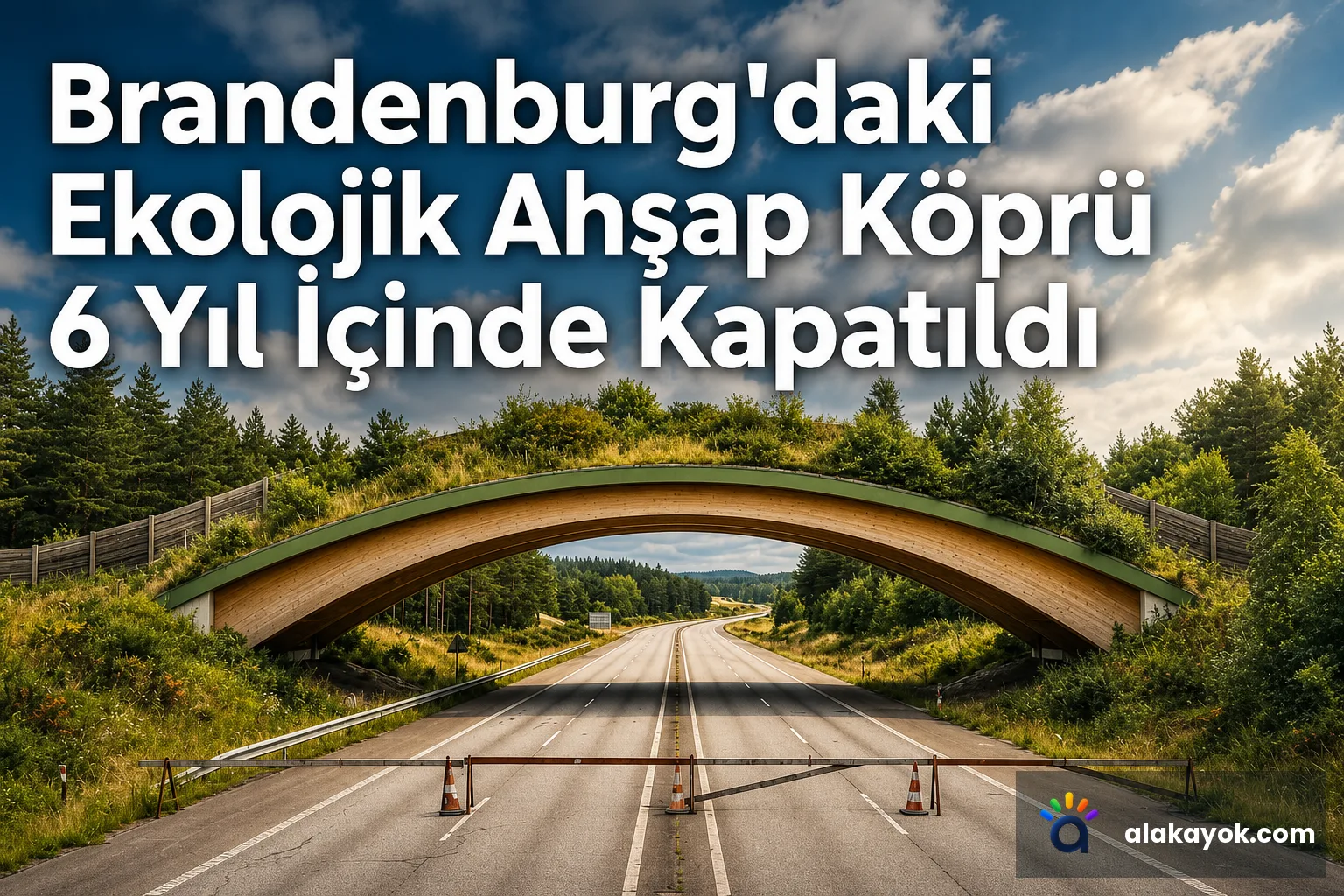 Brandenburg'daki Ekolojik Ahşap Köprü 6 Yıl İçinde Kapatıldı