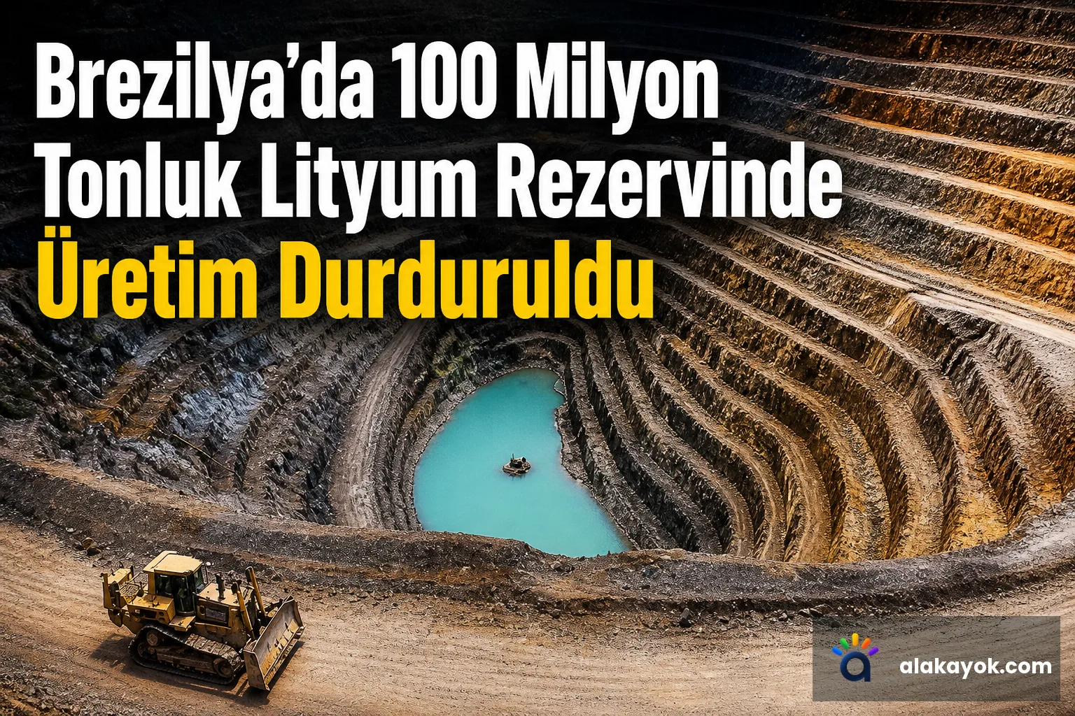 Brezilya'da 100 Milyon Tonluk Lityum Rezervinde Üretim Durduruldu