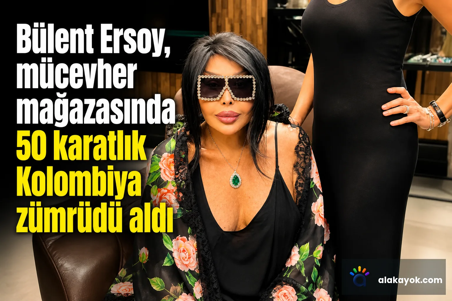 Bülent Ersoy, mücevher mağazasında 50 karatlık Kolombiya zümrüdü aldı