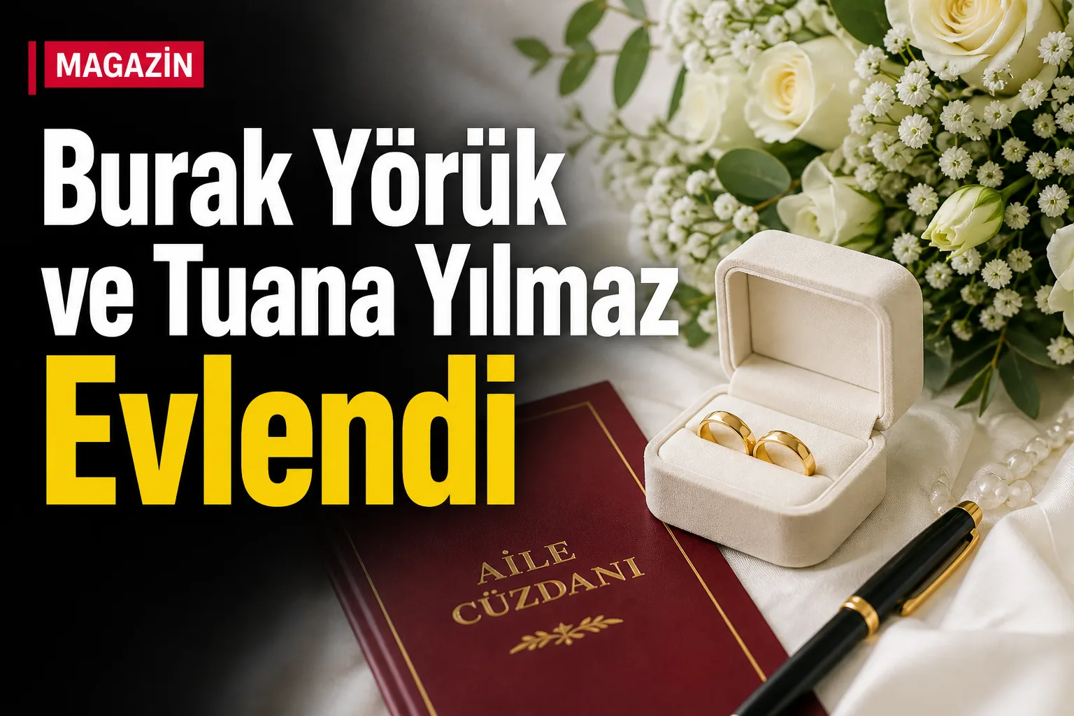 Burak Yörük ve Tuana Yılmaz Evlendi