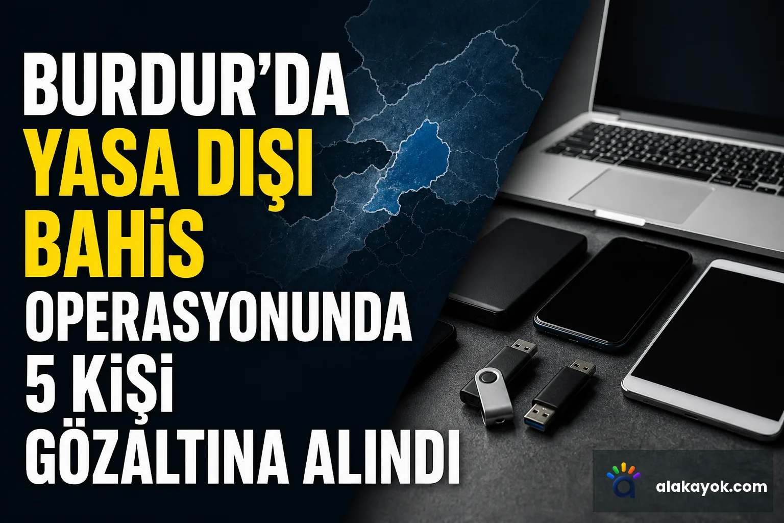Burdur'da Yasa Dışı Bahis Operasyonunda 5 Kişi Gözaltına Alındı