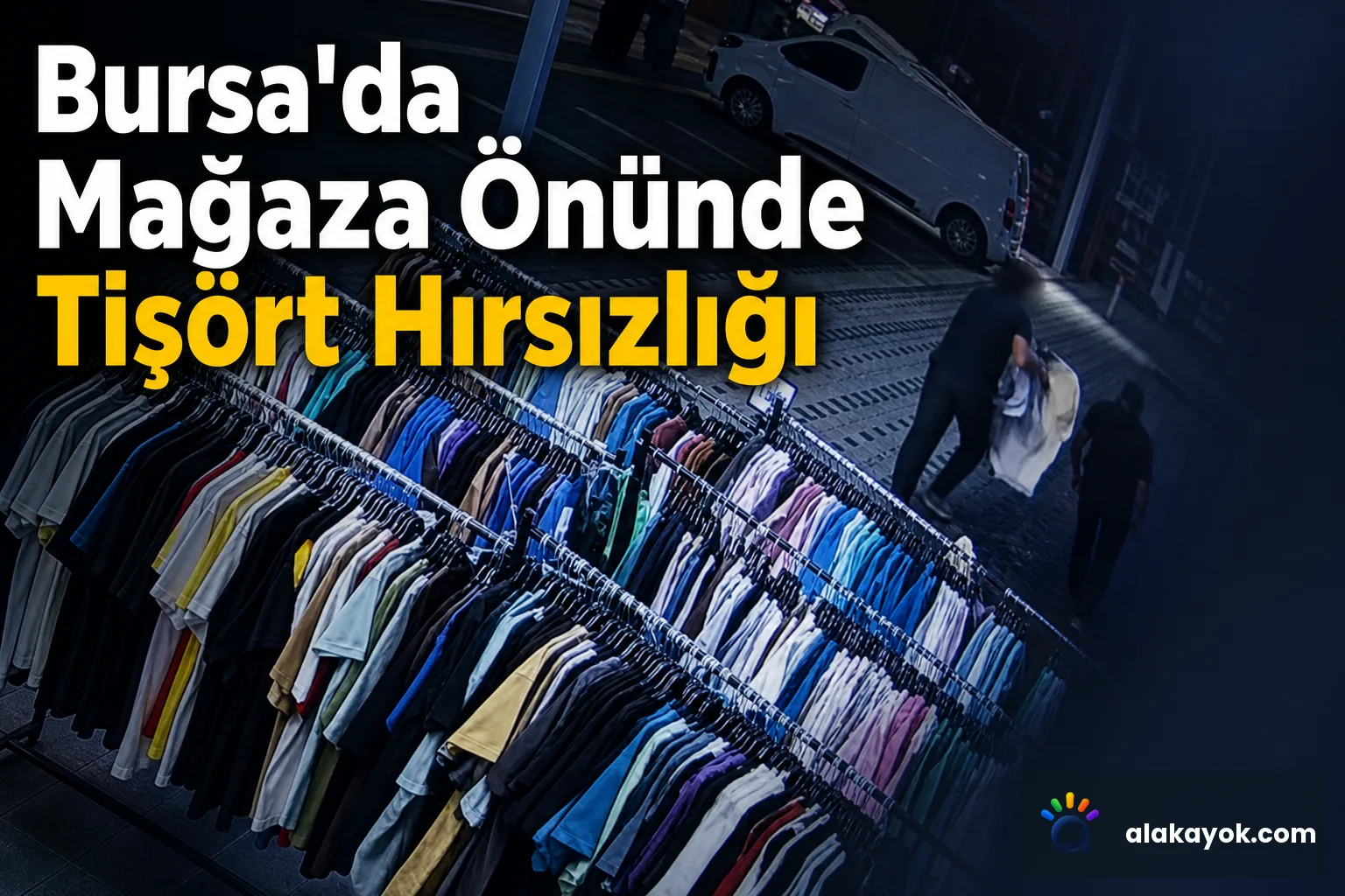 Bursa'da Mağaza Önünde Tişört Hırsızlığı