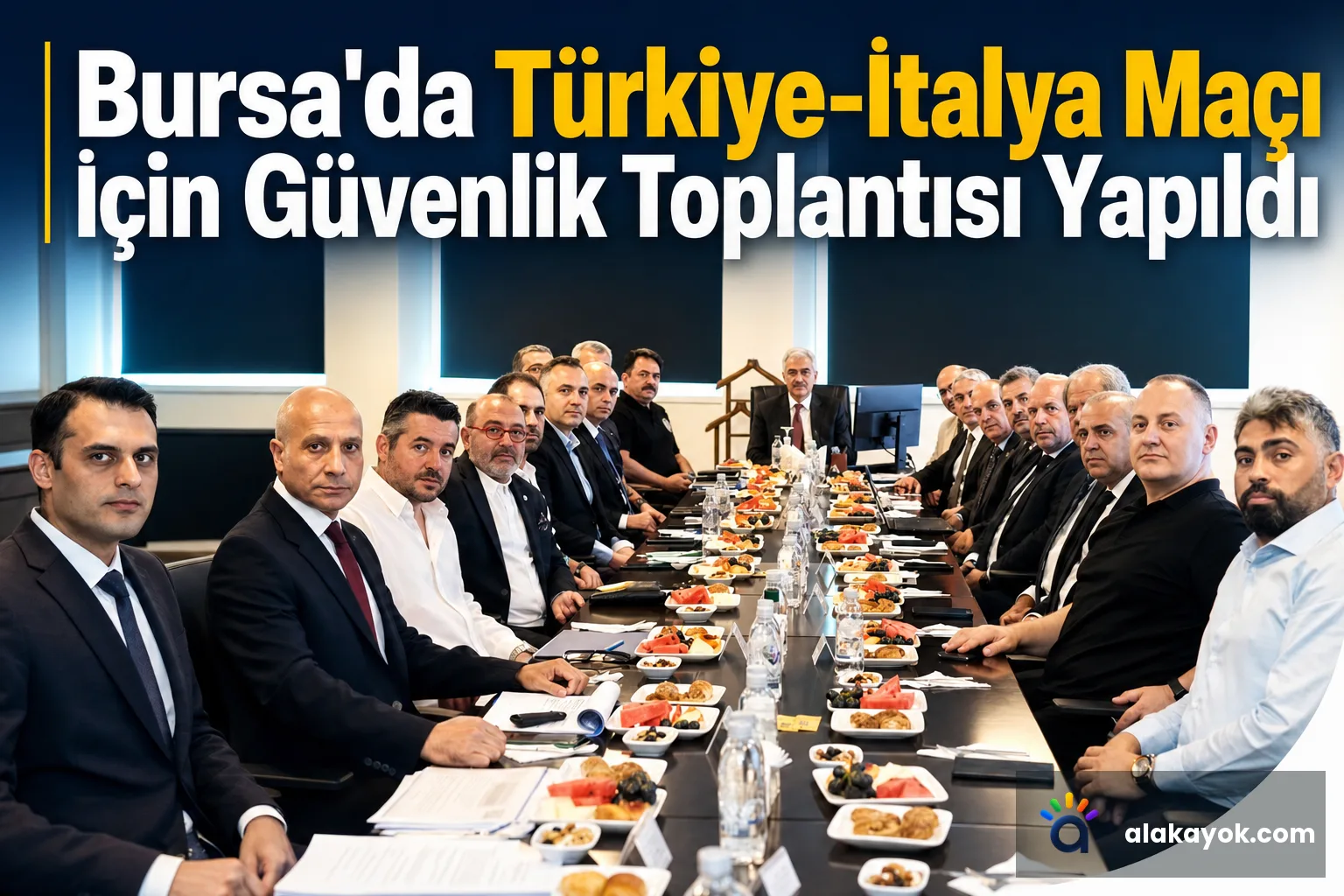 Bursa'da Türkiye-İtalya Maçı İçin Güvenlik Toplantısı Yapıldı