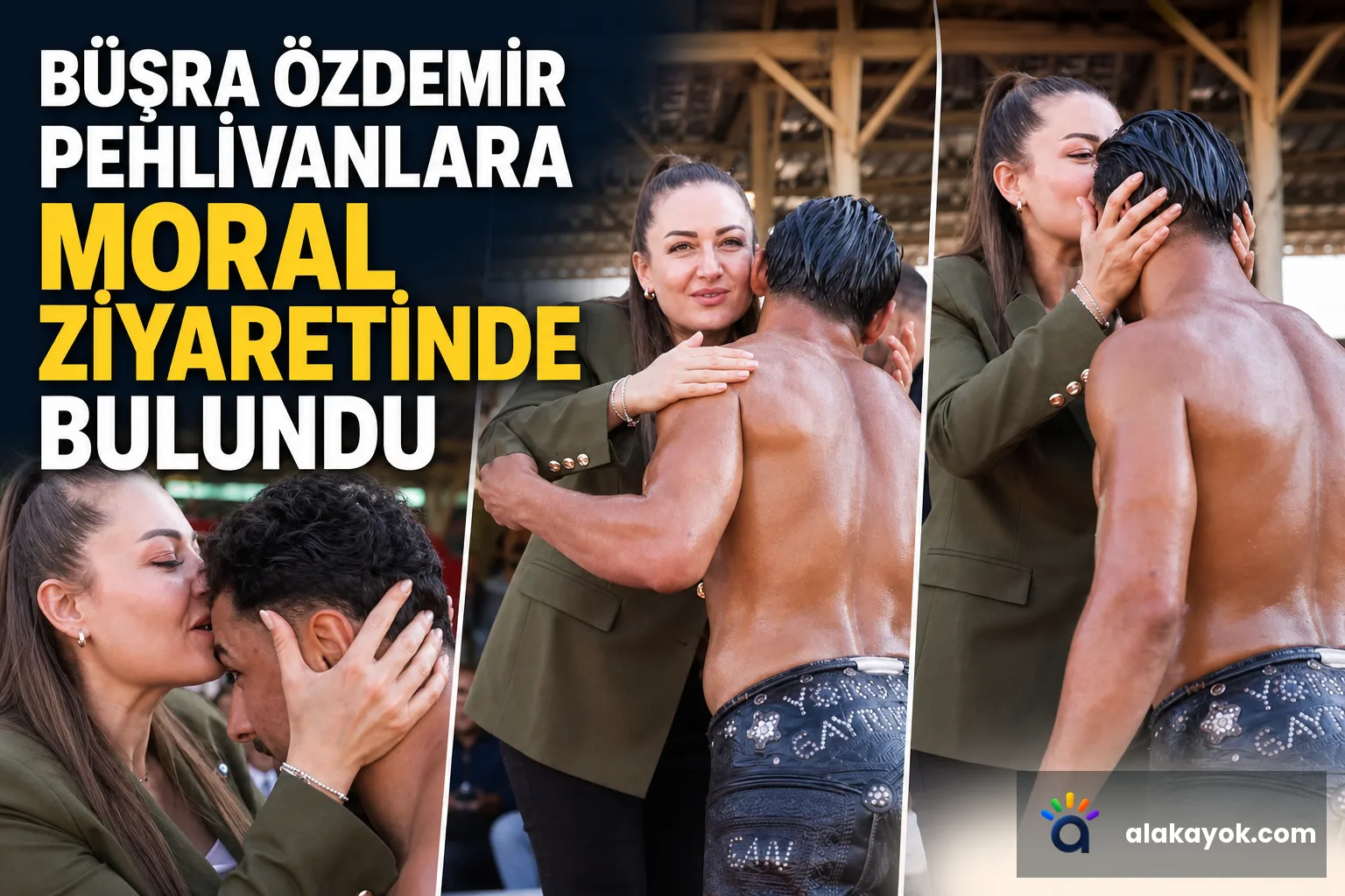 Büşra Özdemir Pehlivanlara Moral Ziyaretinde Bulundu