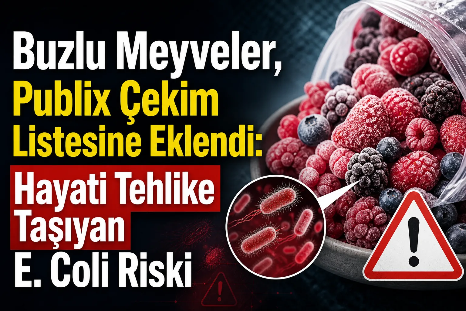 Buzlu Meyveler, Publix Çekim Listesine Eklendi: Hayati Tehlike Taşıyan E. Coli Riski