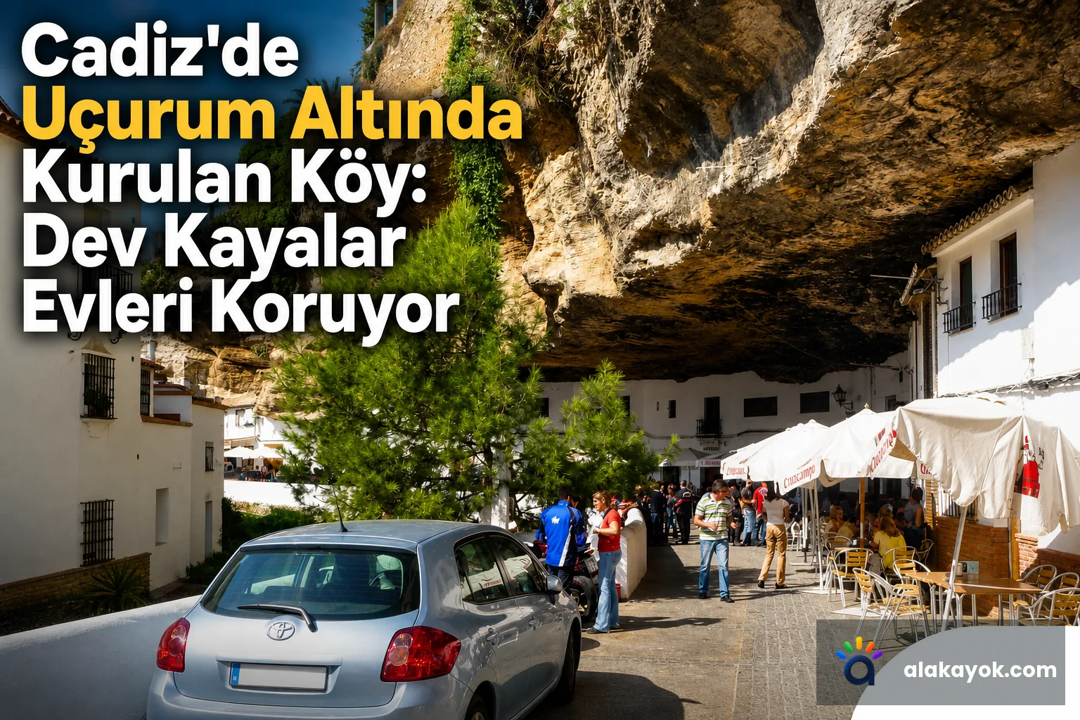 Cadiz'de Uçurum Altında Kurulan Köy: Dev Kayalar Evleri Koruyor