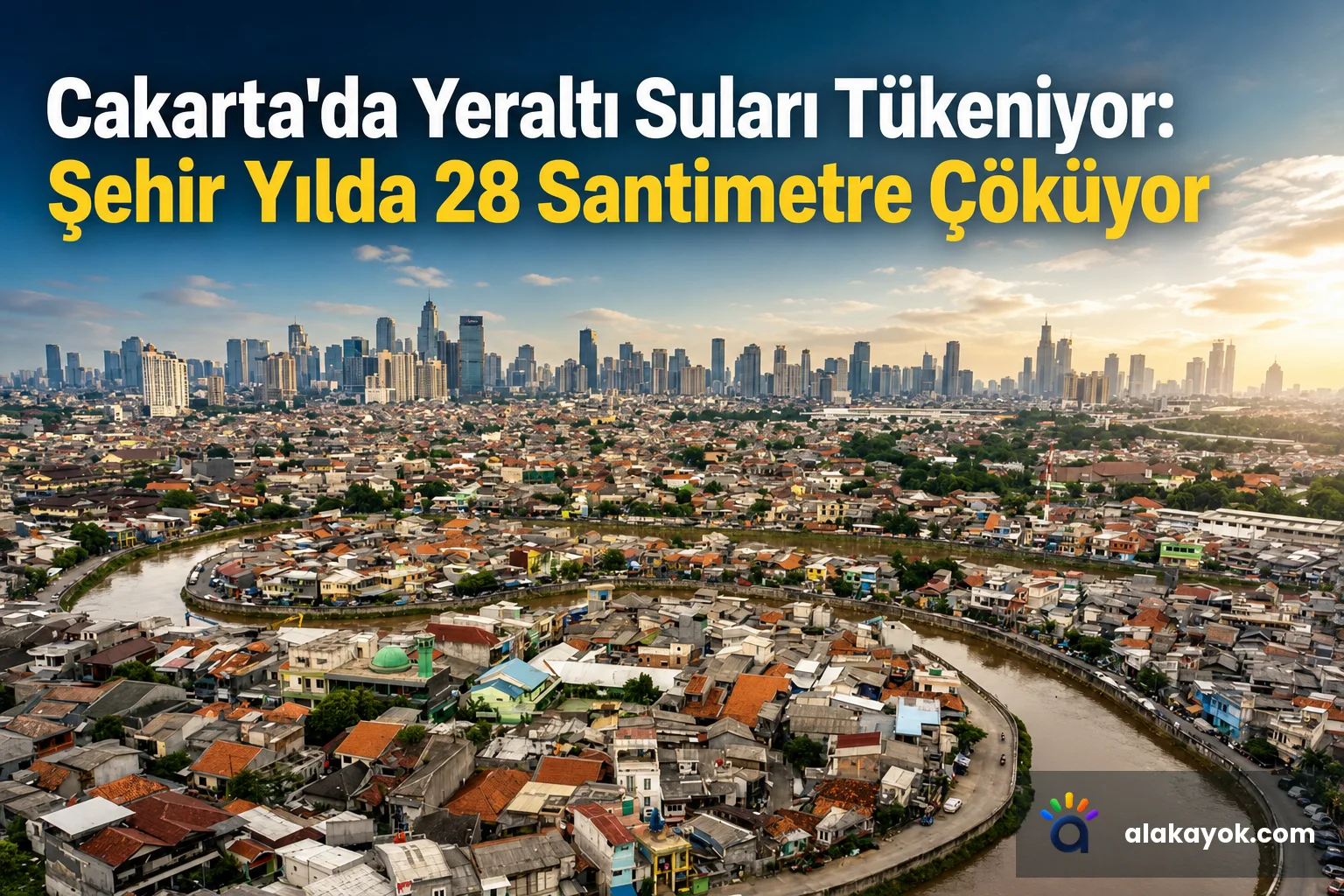 Cakarta'da Yeraltı Suları Tükeniyor: Şehir Yılda 28 Santimetre Çöküyor