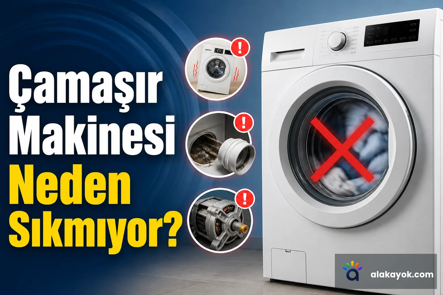 Çamaşır Makinesi Neden Sıkmıyor?