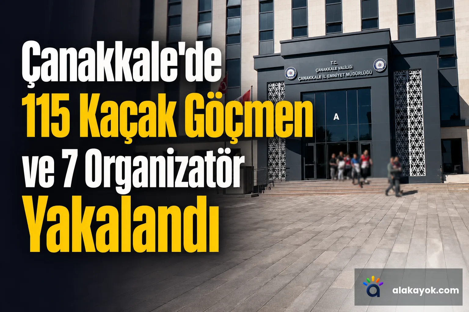 Çanakkale'de 115 Kaçak Göçmen ve 7 Organizatör Yakalandı