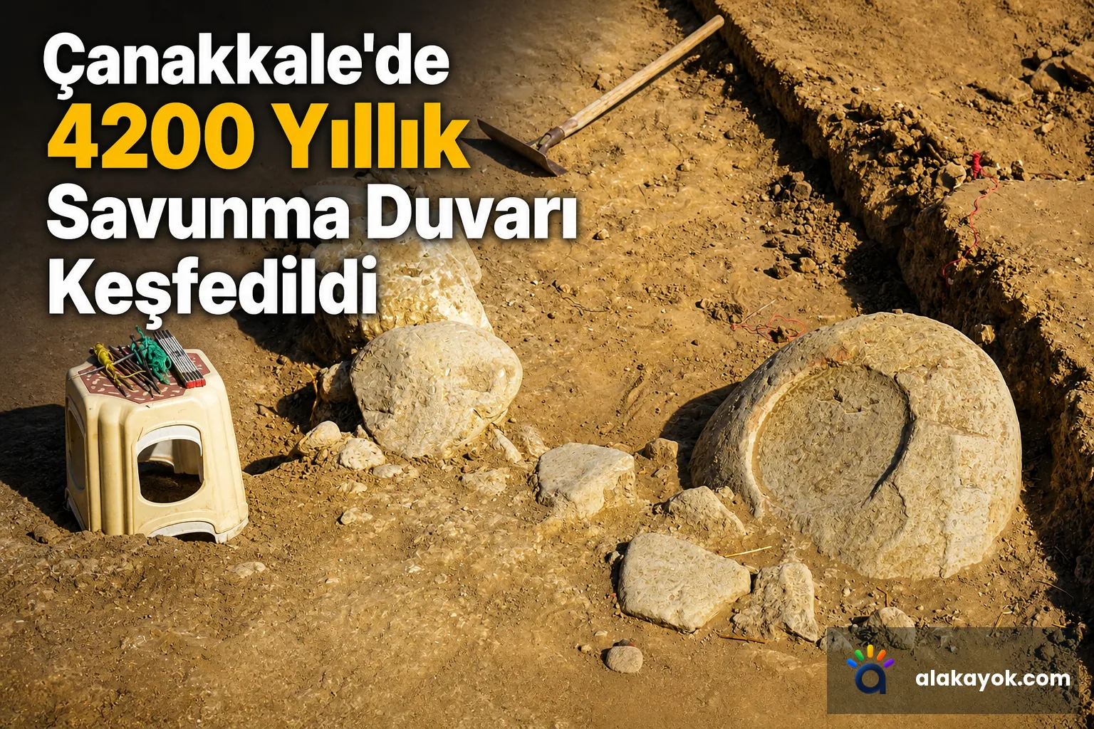 Çanakkale'de 4200 Yıllık Savunma Duvarı Keşfedildi