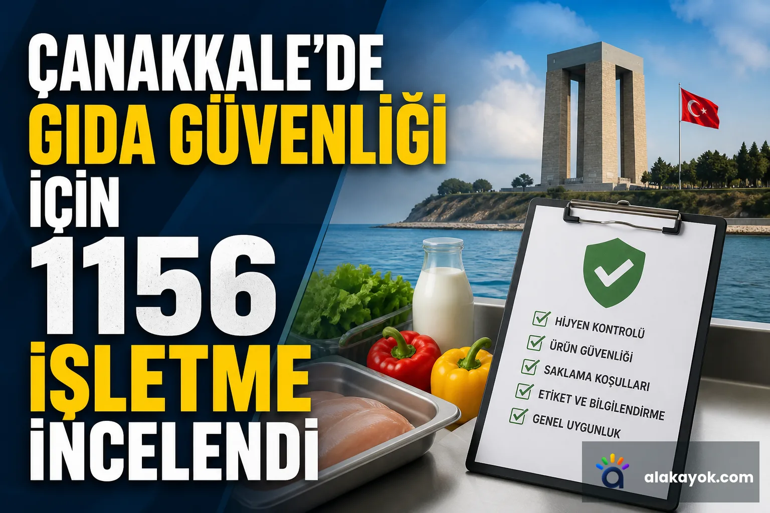 Çanakkale'de Gıda Güvenliği İçin 1156 İşletme İncelendi