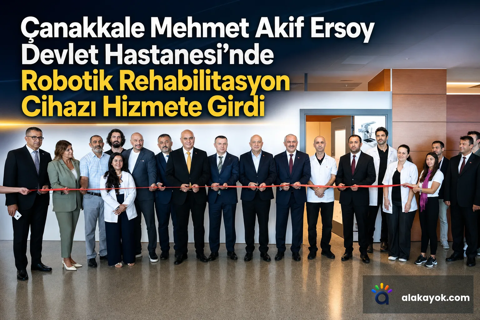 Çanakkale Mehmet Akif Ersoy Devlet Hastanesi'nde Robotik Rehabilitasyon Cihazı Hizmete Girdi