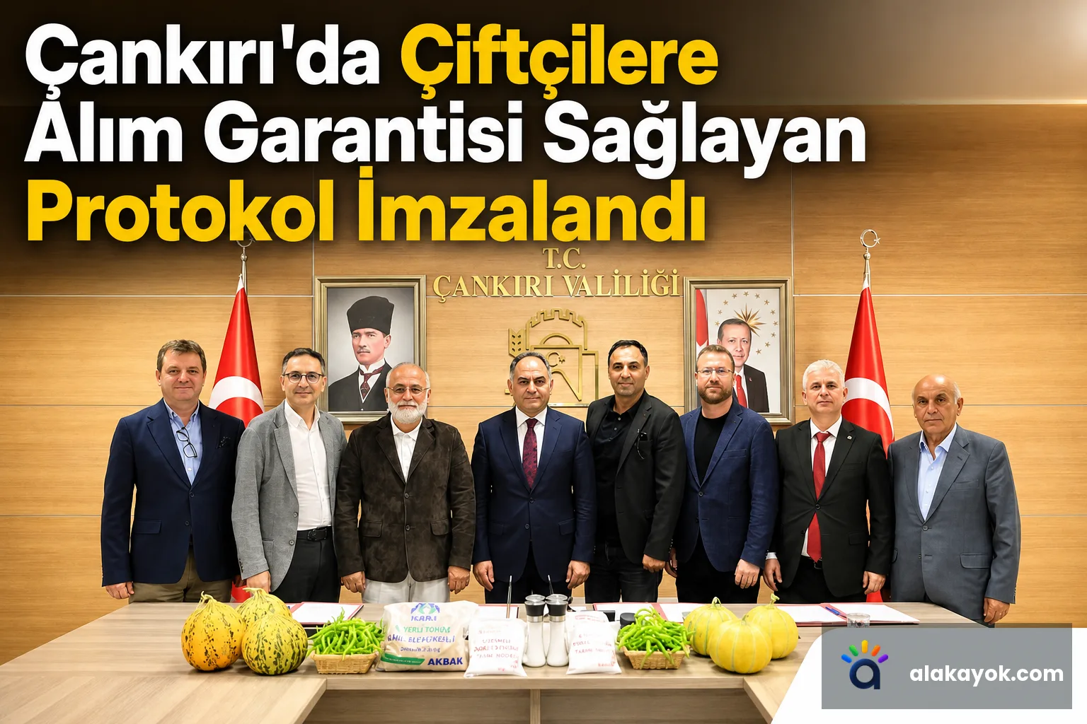 Çankırı'da Çiftçilere Alım Garantisi Sağlayan Protokol İmzalandı