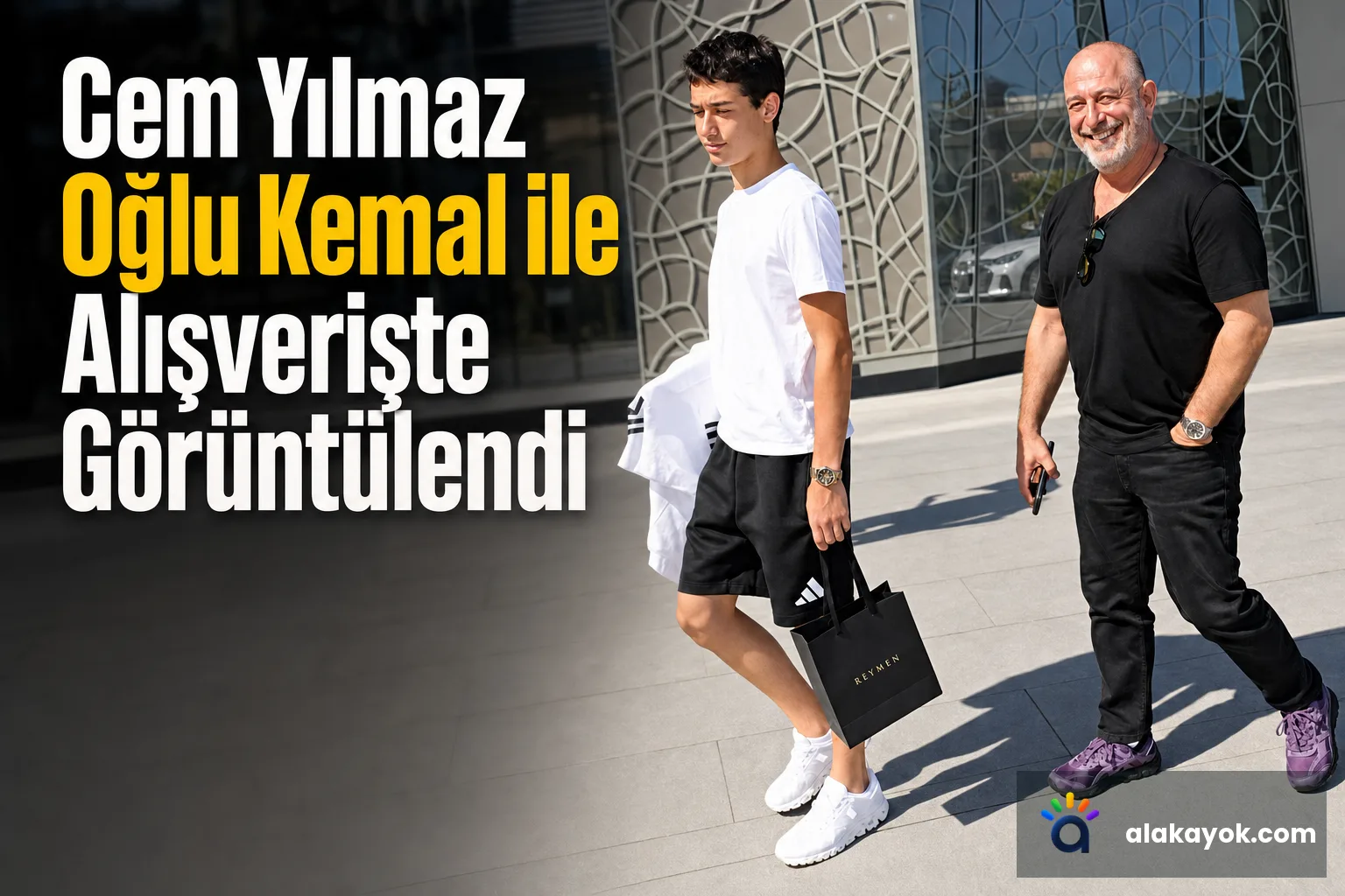 Cem Yılmaz Oğlu Kemal ile Alışverişte Görüntülendi
