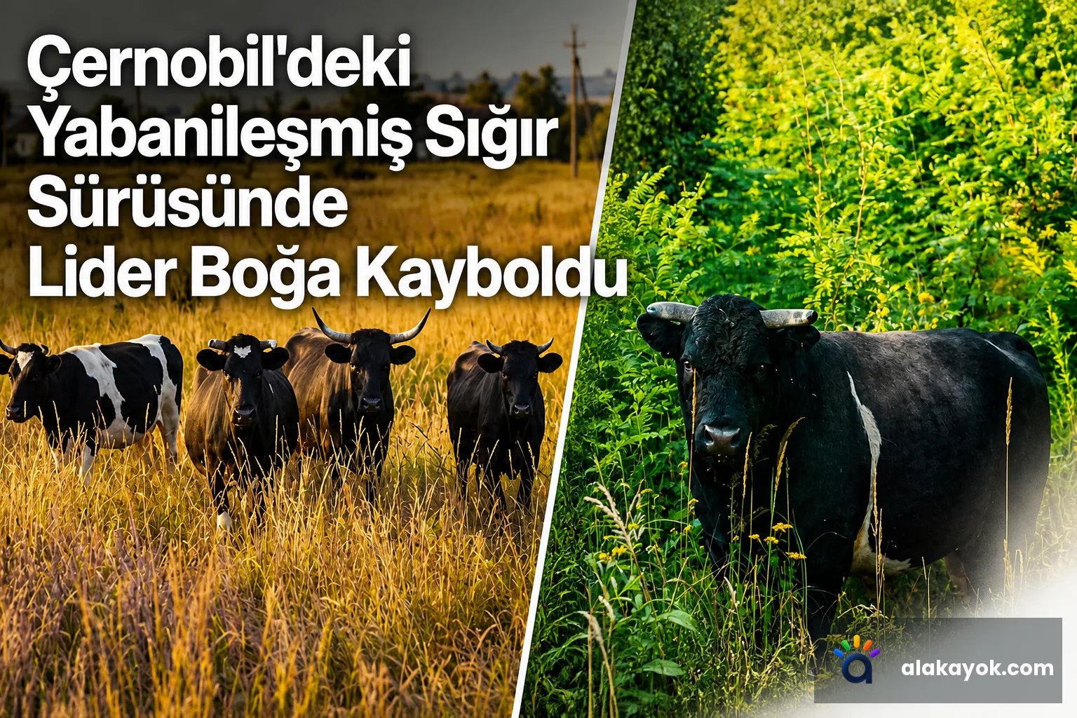 Çernobil'deki Yabanileşmiş Sığır Sürüsünde Lider Boğa Kayboldu