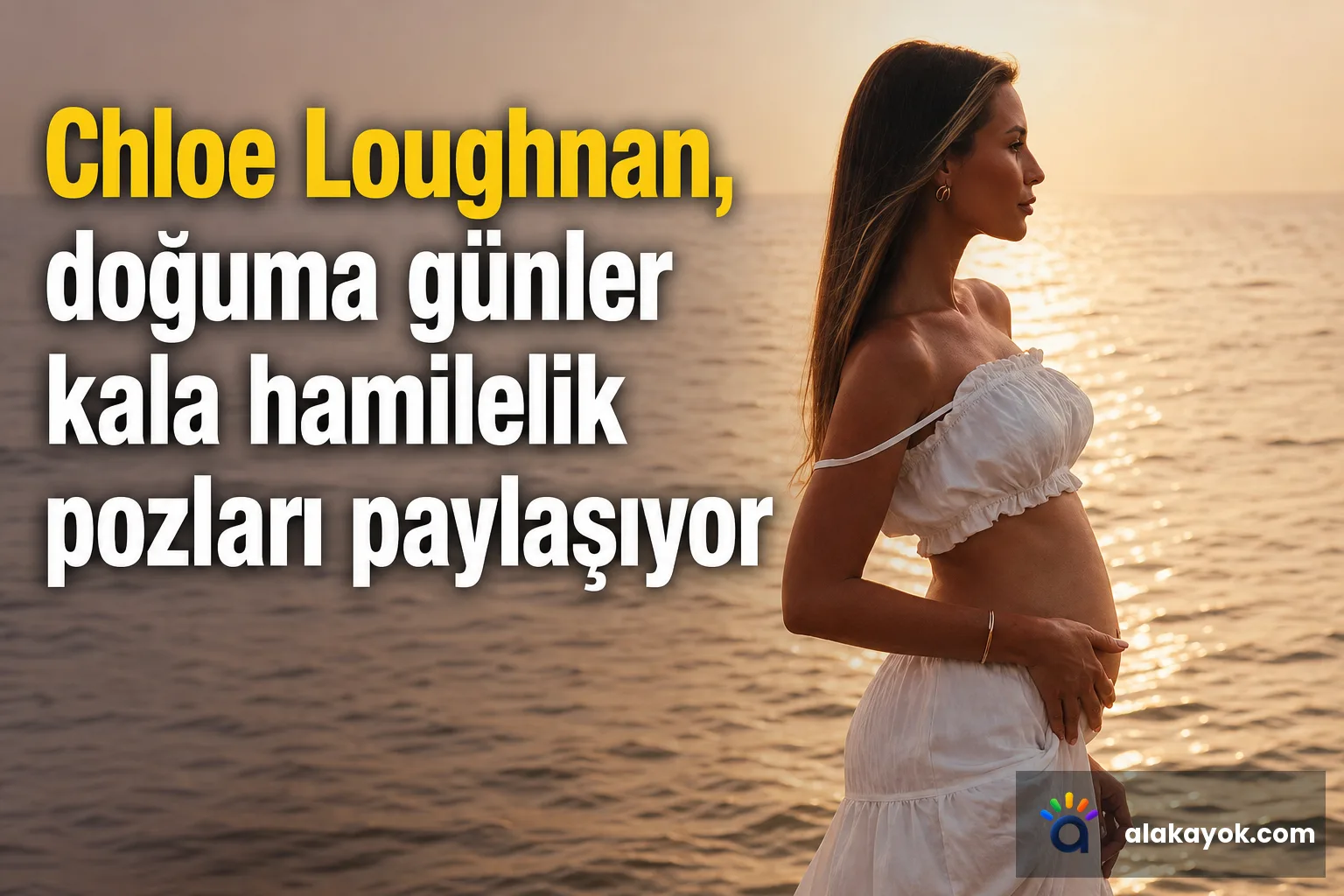 Chloe Loughnan, doğuma günler kala hamilelik pozları paylaşıyor