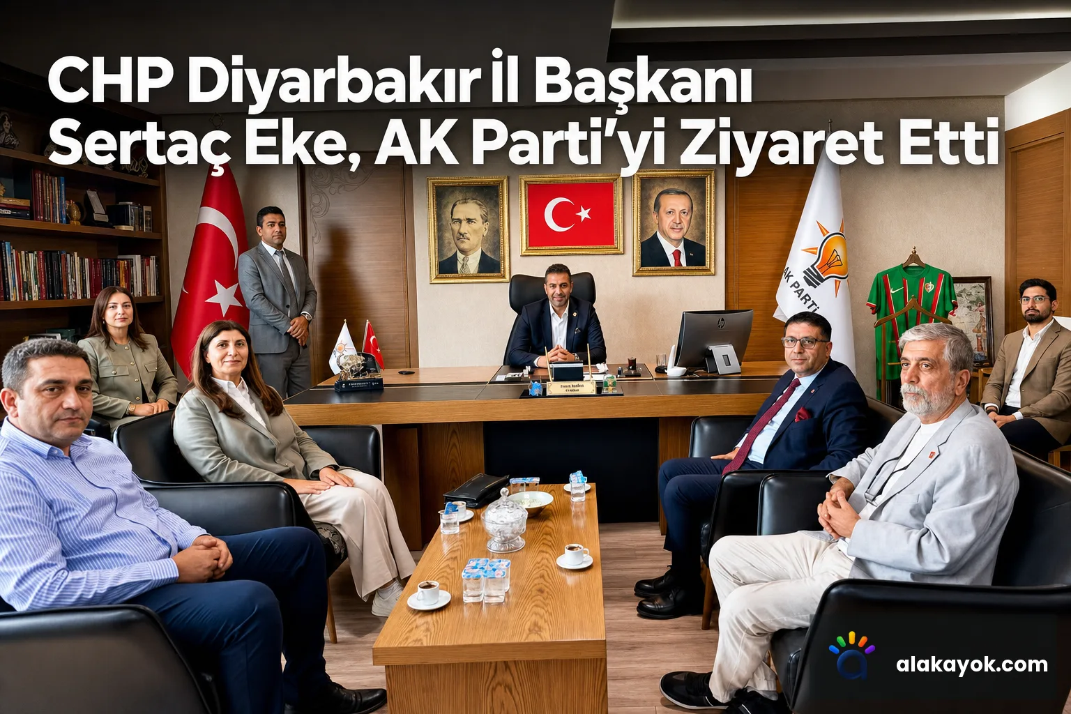 CHP Diyarbakır İl Başkanı Sertaç Eke, AK Parti'yi Ziyaret Etti
