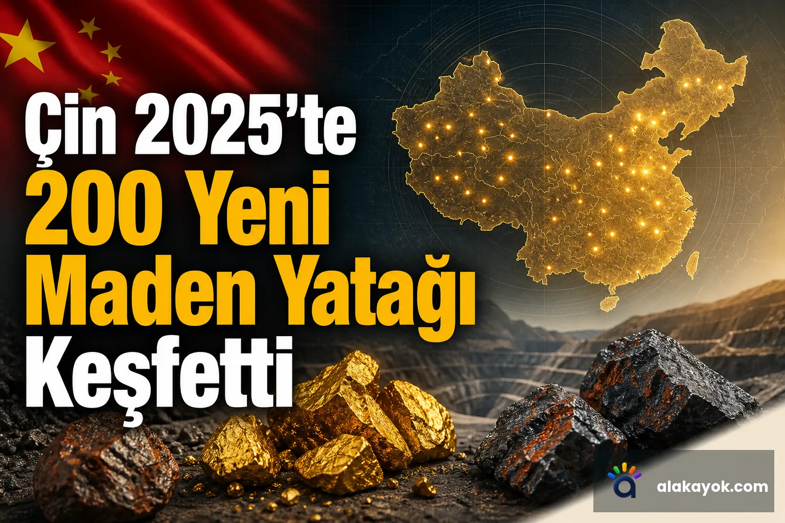 Çin 2025'te 200 Yeni Maden Yatağı Keşfetti