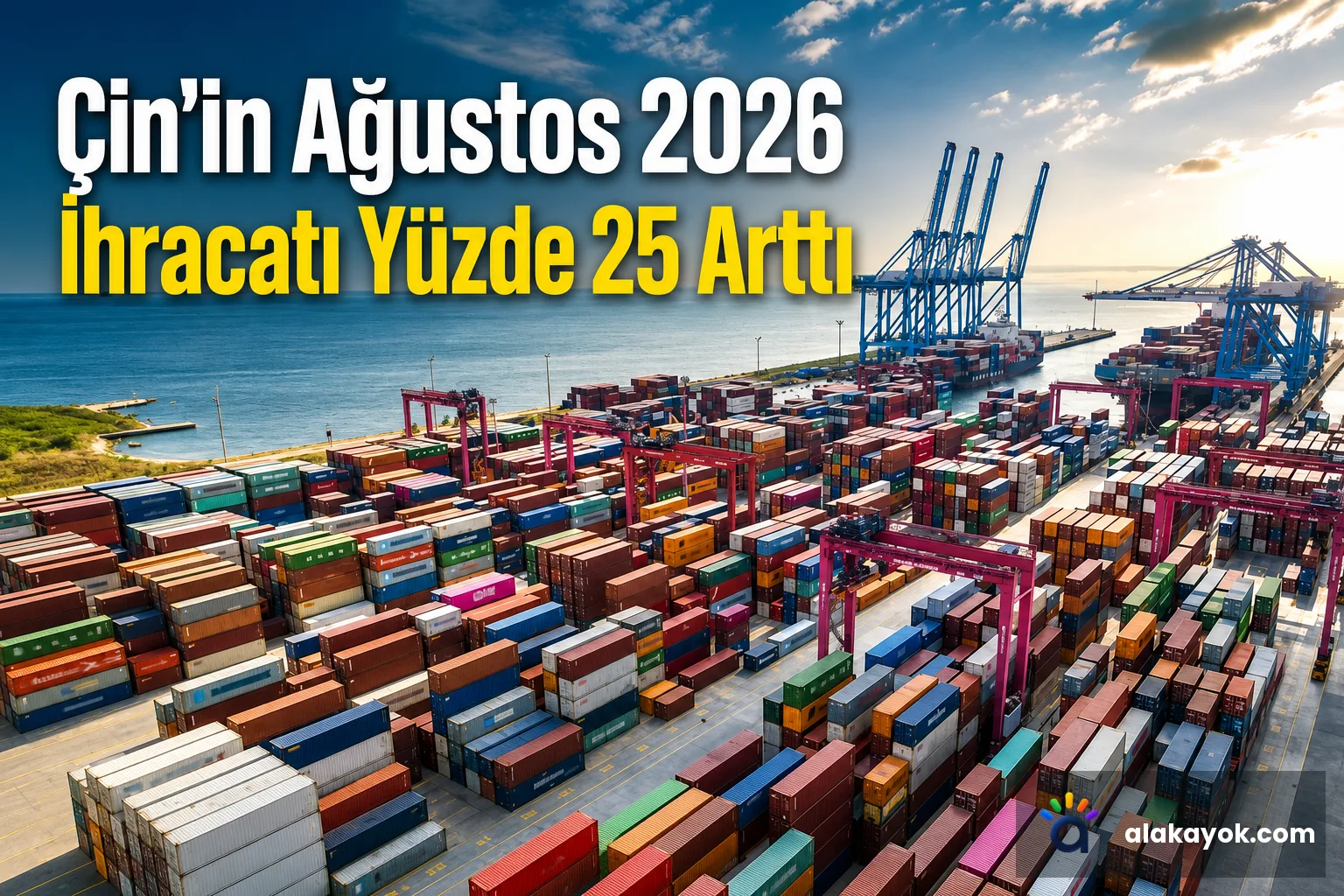 Çin'in Ağustos 2026 İhracatı Yüzde 25 Arttı