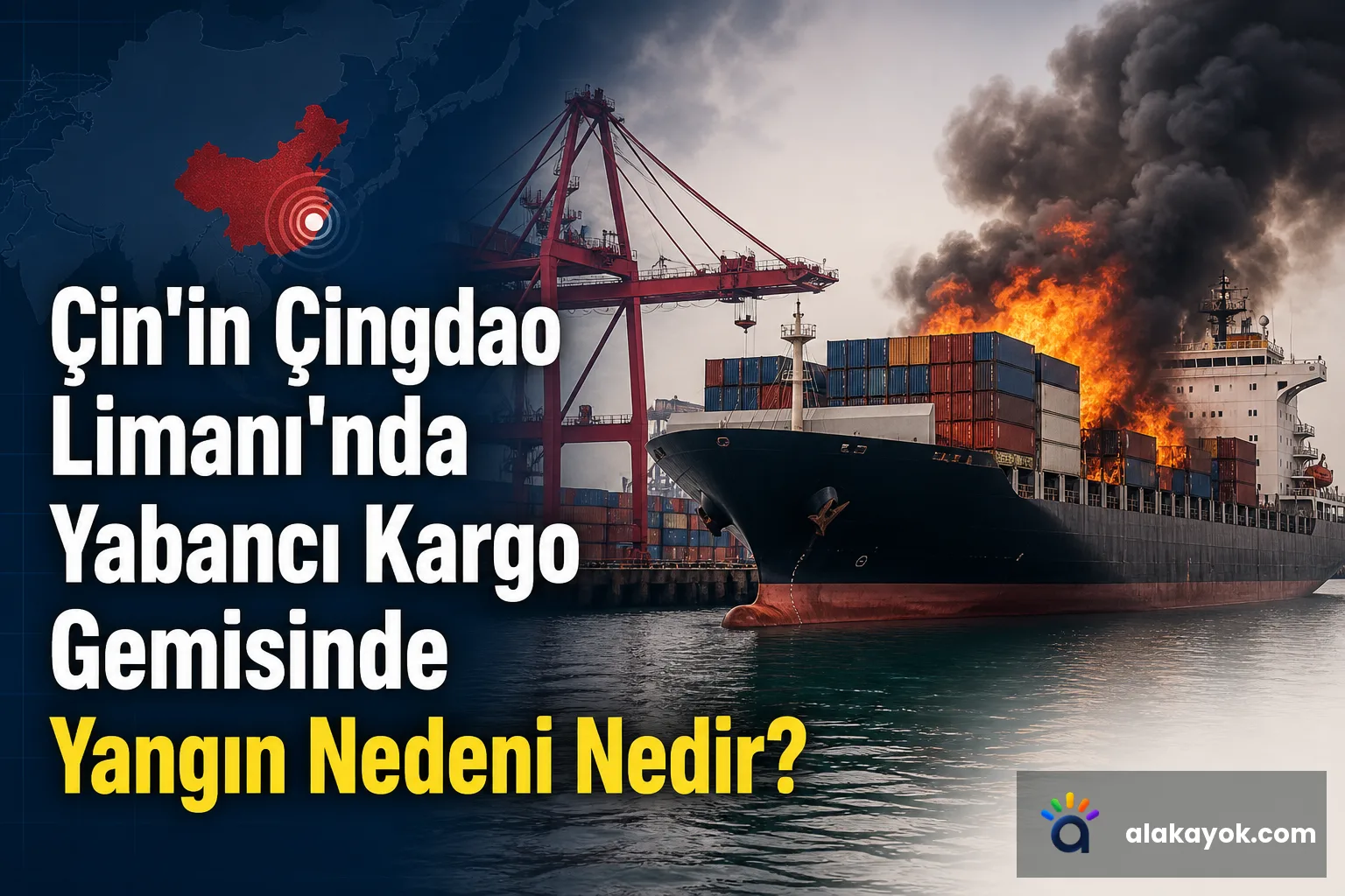 Çin'in Çingdao Limanı'nda Yabancı Kargo Gemisinde Yangın Nedeni Nedir?