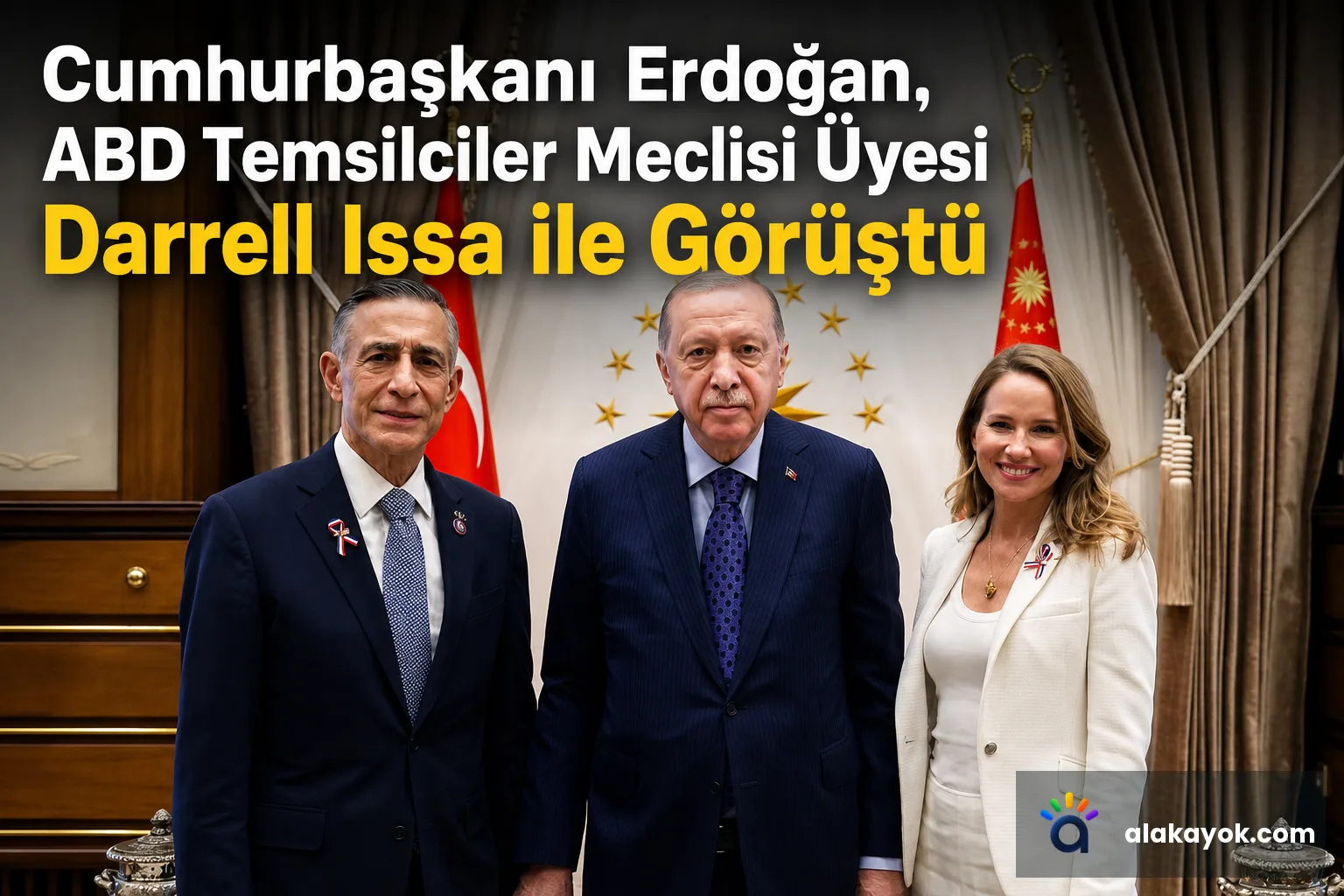 Cumhurbaşkanı Erdoğan, ABD Temsilciler Meclisi Üyesi Darrell Issa ile Görüştü