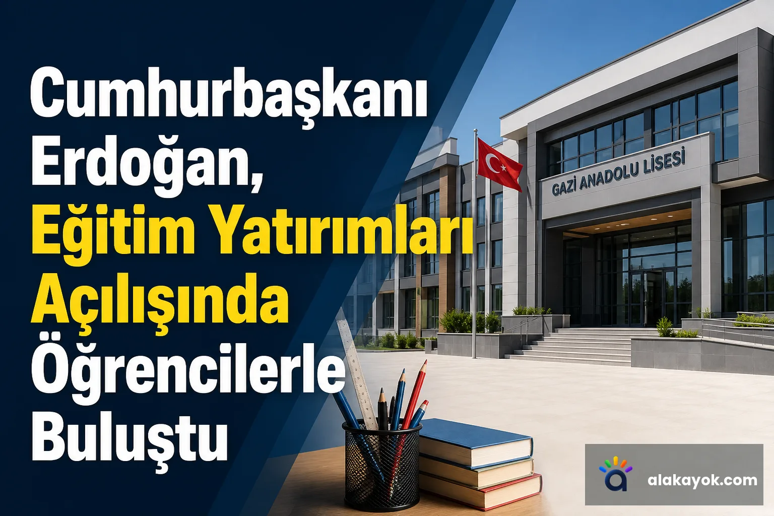 Cumhurbaşkanı Erdoğan, Eğitim Yatırımları Açılışında Öğrencilerle Buluştu