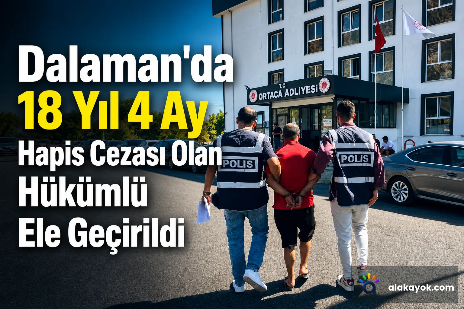 Dalaman'da 18 Yıl 4 Ay Hapis Cezası Olan Hükümlü Ele Geçirildi
