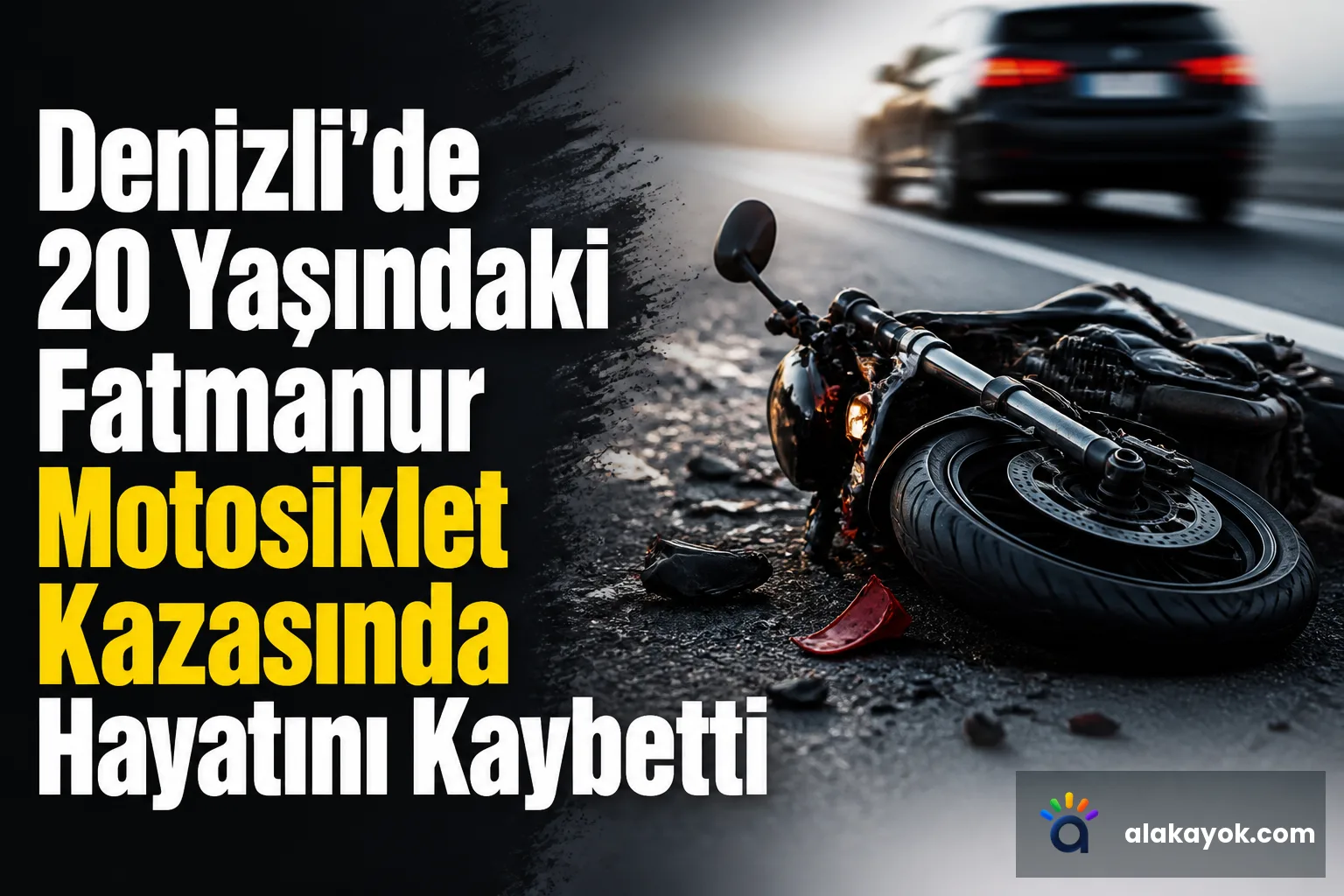 Denizli'de 20 Yaşındaki Fatmanur Motosiklet Kazasında Hayatını Kaybetti