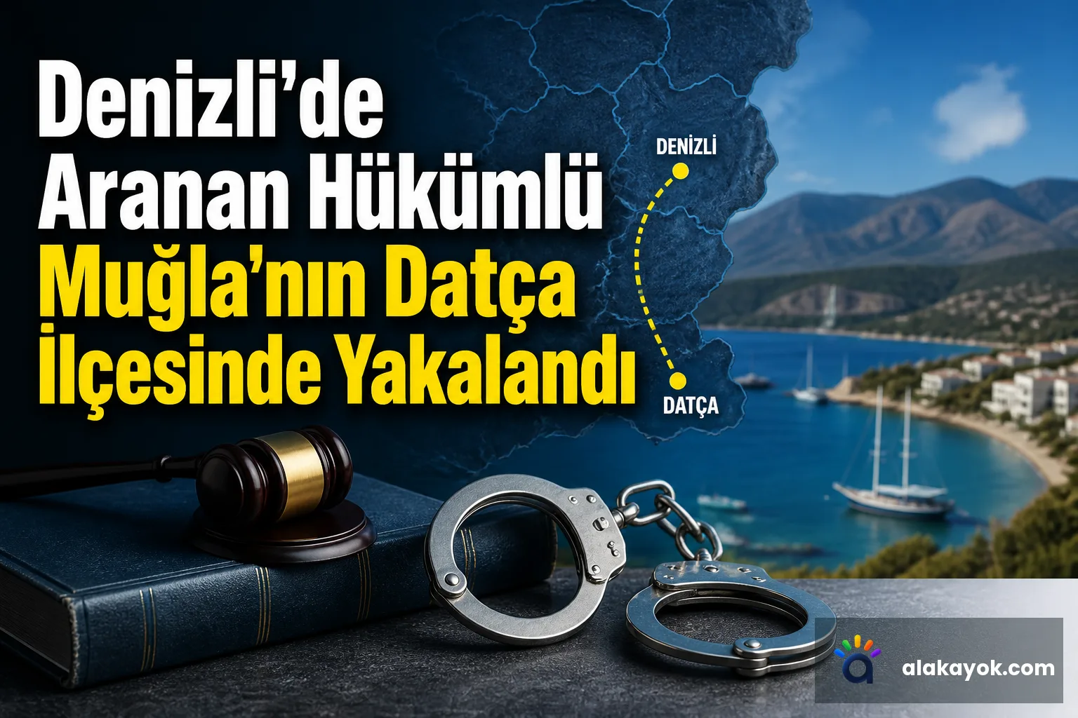 Denizli'de Aranan Hükümlü Muğla'nın Datça İlçesinde Yakalandı