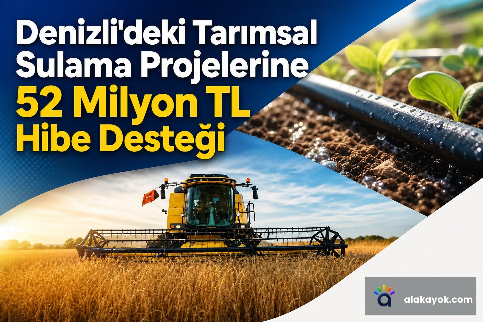 Denizli'deki Tarımsal Sulama Projelerine 52 Milyon TL Hibe Desteği