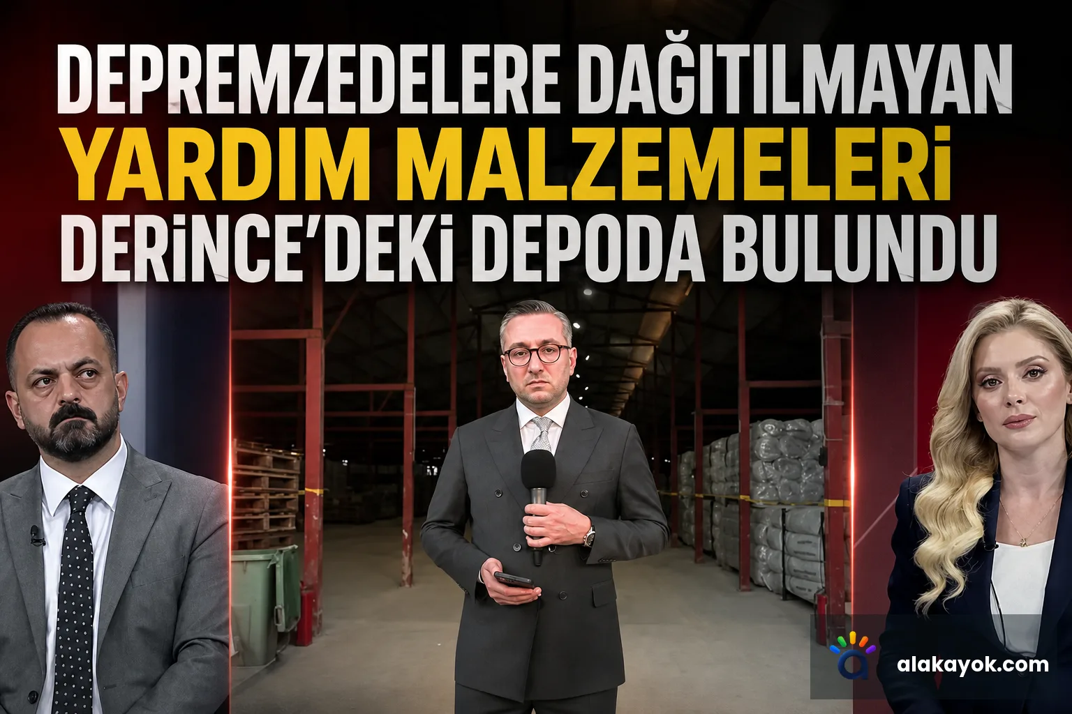 Depremzedelere Dağıtılmayan Yardım Malzemeleri Derince'deki Depoda Bulundu