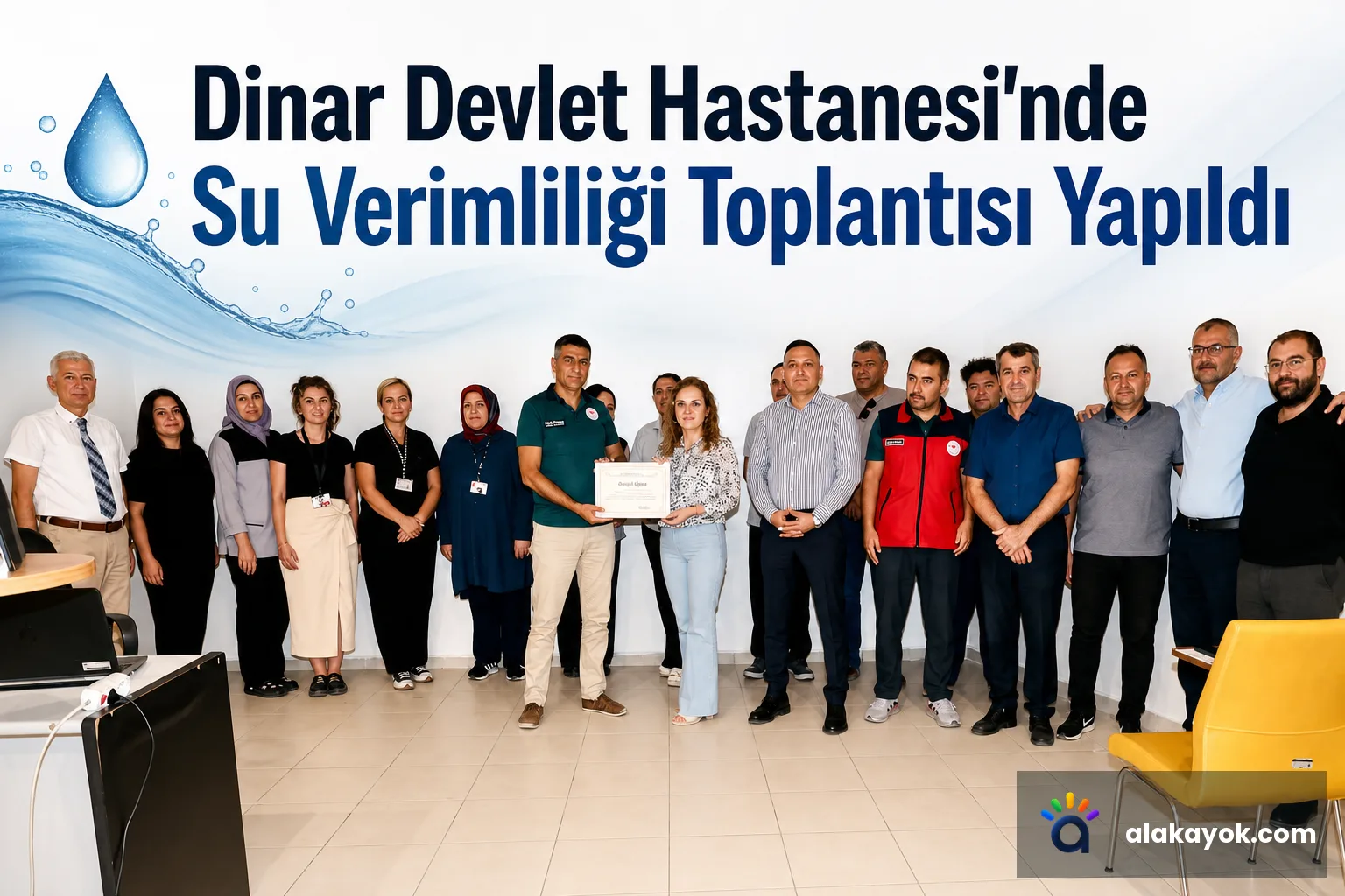 Dinar Devlet Hastanesi'nde Su Verimliliği Toplantısı Yapıldı