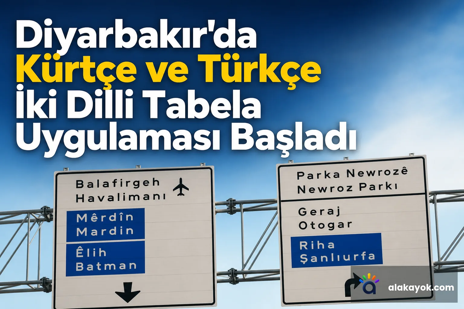 Diyarbakır'da Kürtçe ve Türkçe İki Dilli Tabela Uygulaması Başladı
