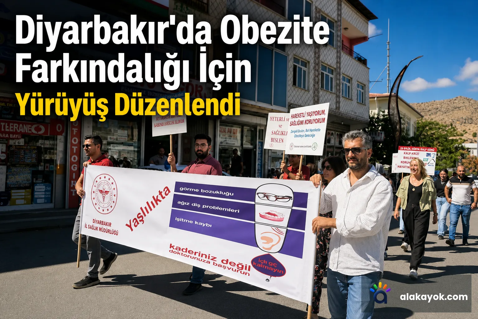 Diyarbakır'da Obezite Farkındalığı İçin Yürüyüş Düzenlendi