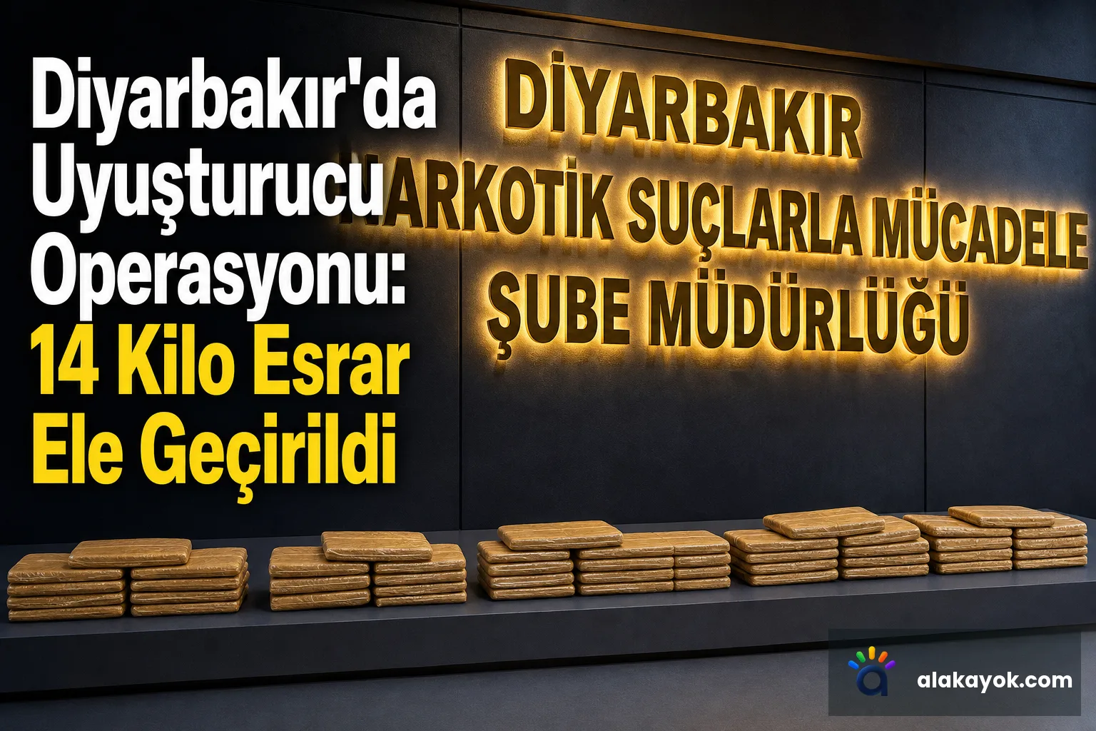 Diyarbakır'da Uyuşturucu Operasyonu: 14 Kilo Esrar Ele Geçirildi