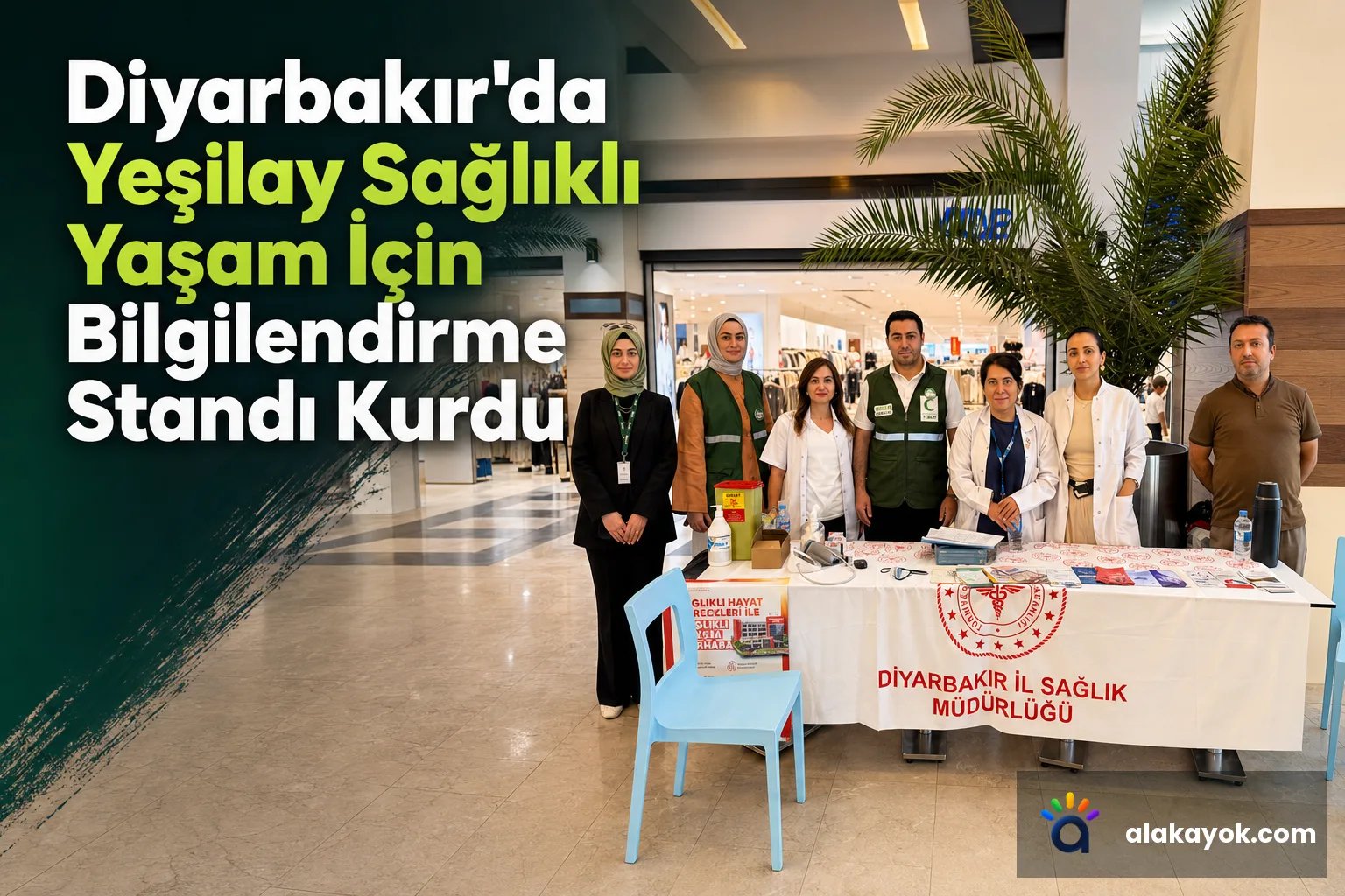 Diyarbakır'da Yeşilay Sağlıklı Yaşam İçin Bilgilendirme Standı Kurdu
