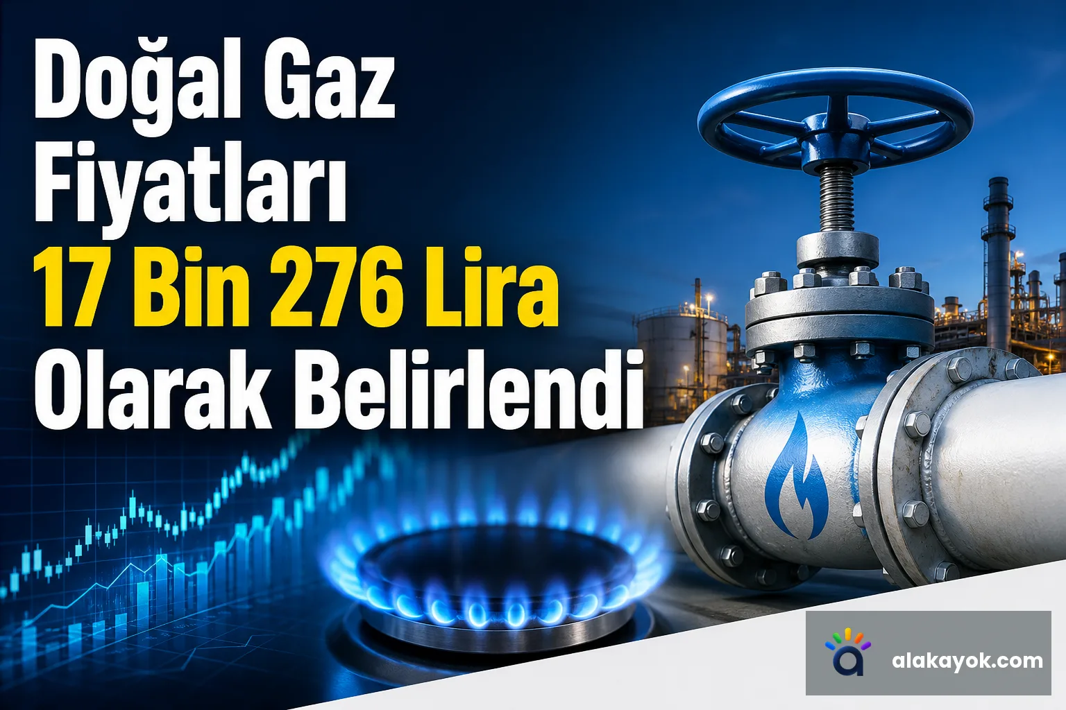 Doğal Gaz Fiyatları 17 Bin 276 Lira Olarak Belirlendi