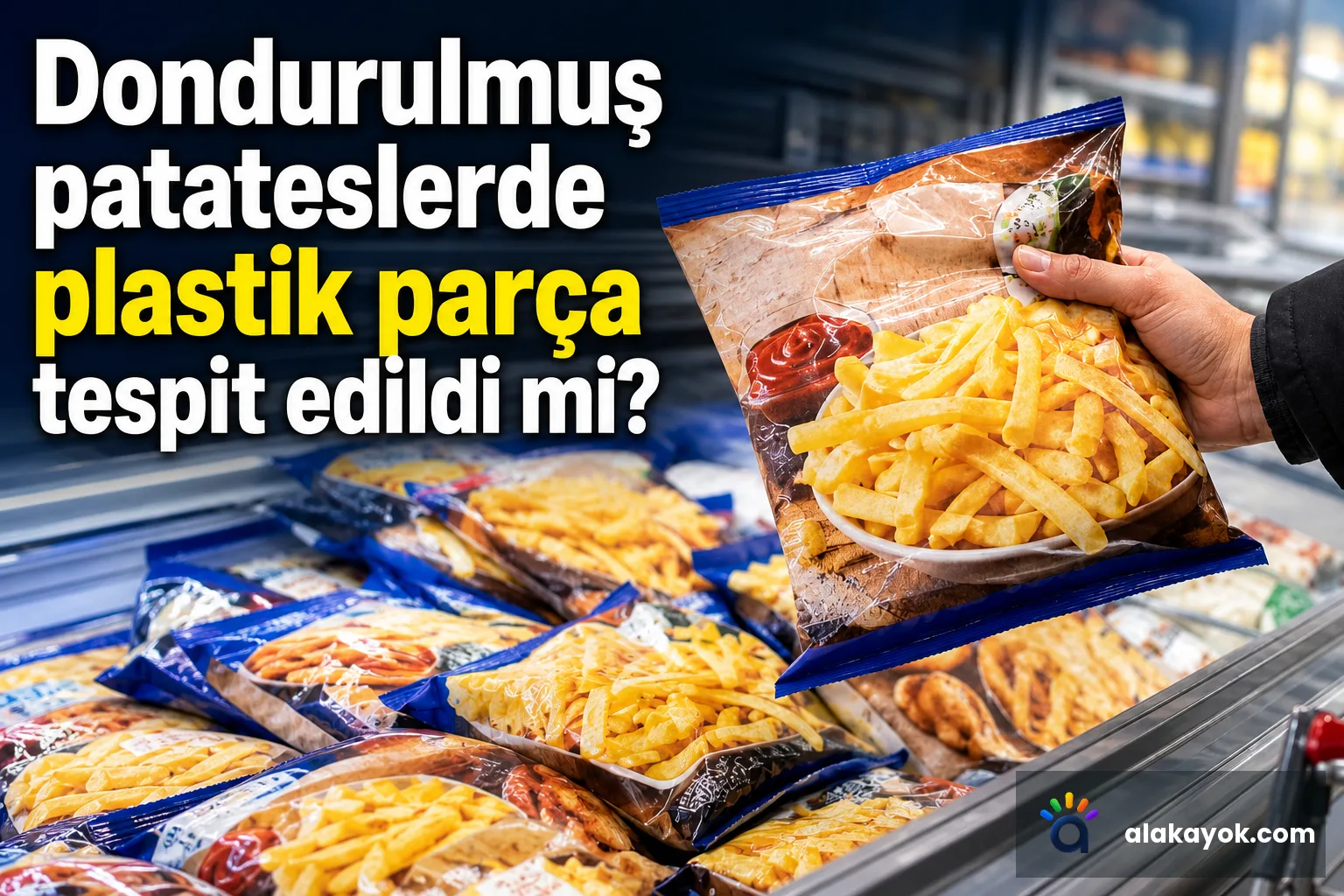 Dondurulmuş patateslerde plastik parça tespit edildi mi?