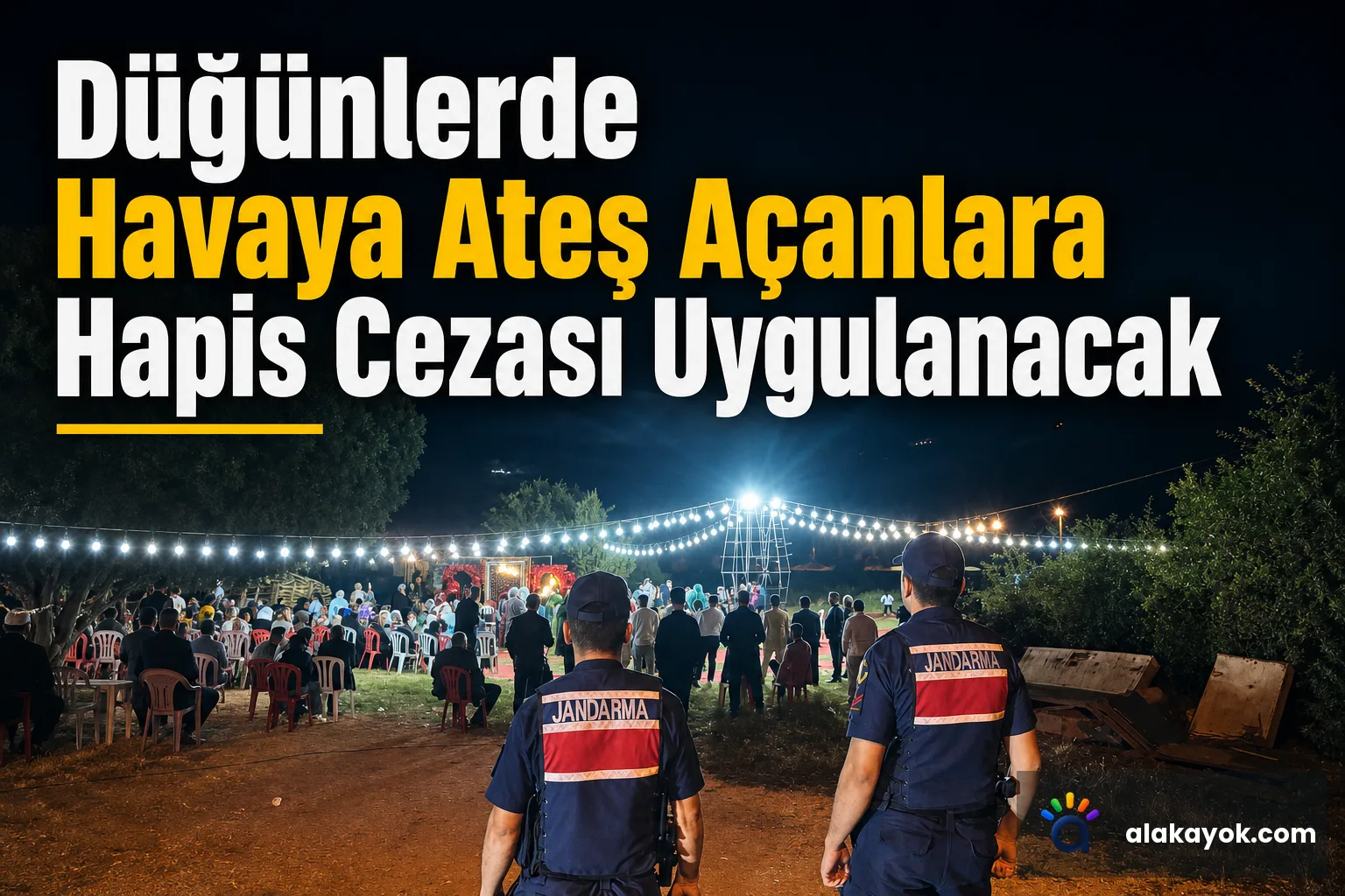Düğünlerde Havaya Ateş Açanlara Hapis Cezası Uygulanacak