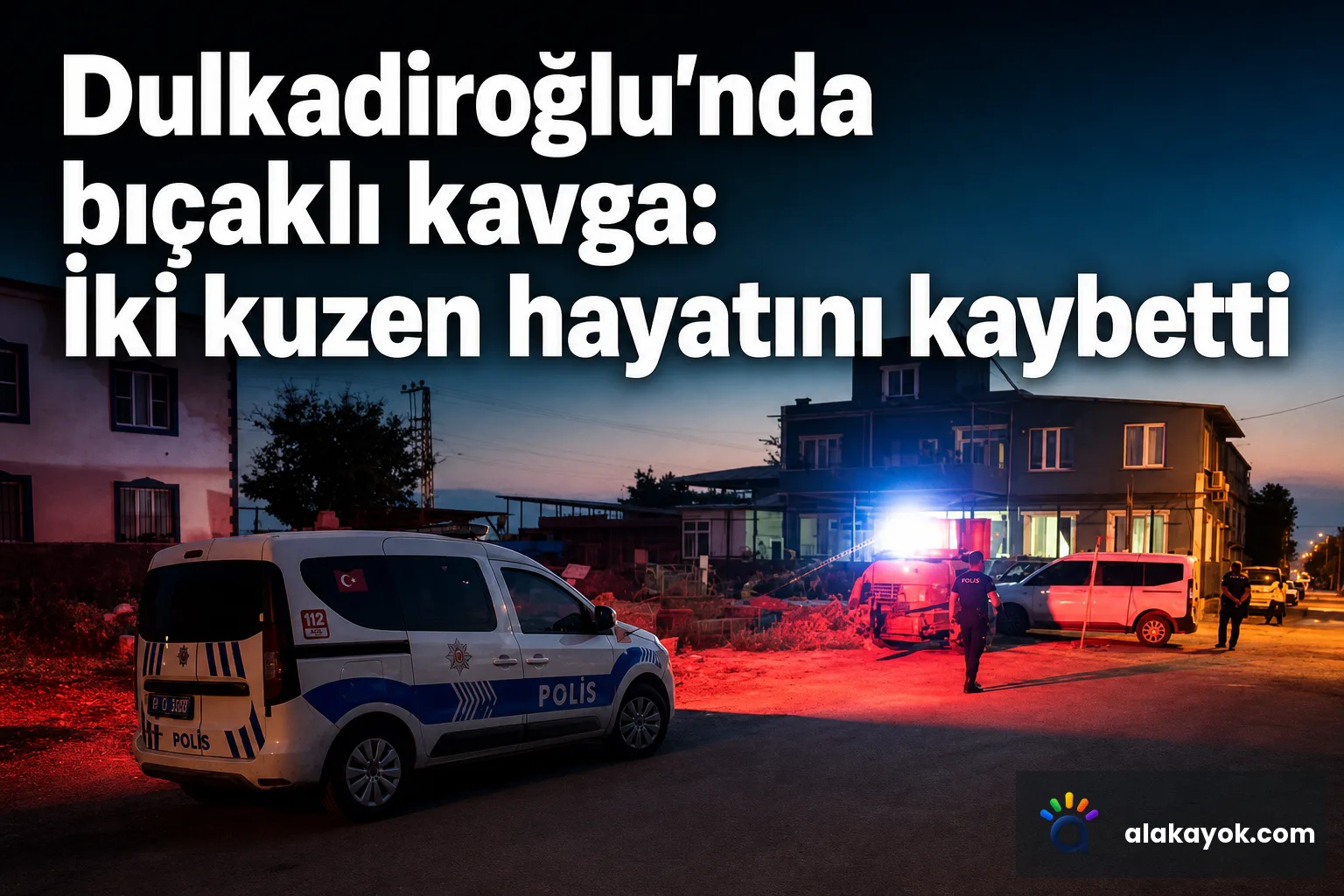 Dulkadiroğlu'nda bıçaklı kavga: İki kuzen hayatını kaybetti
