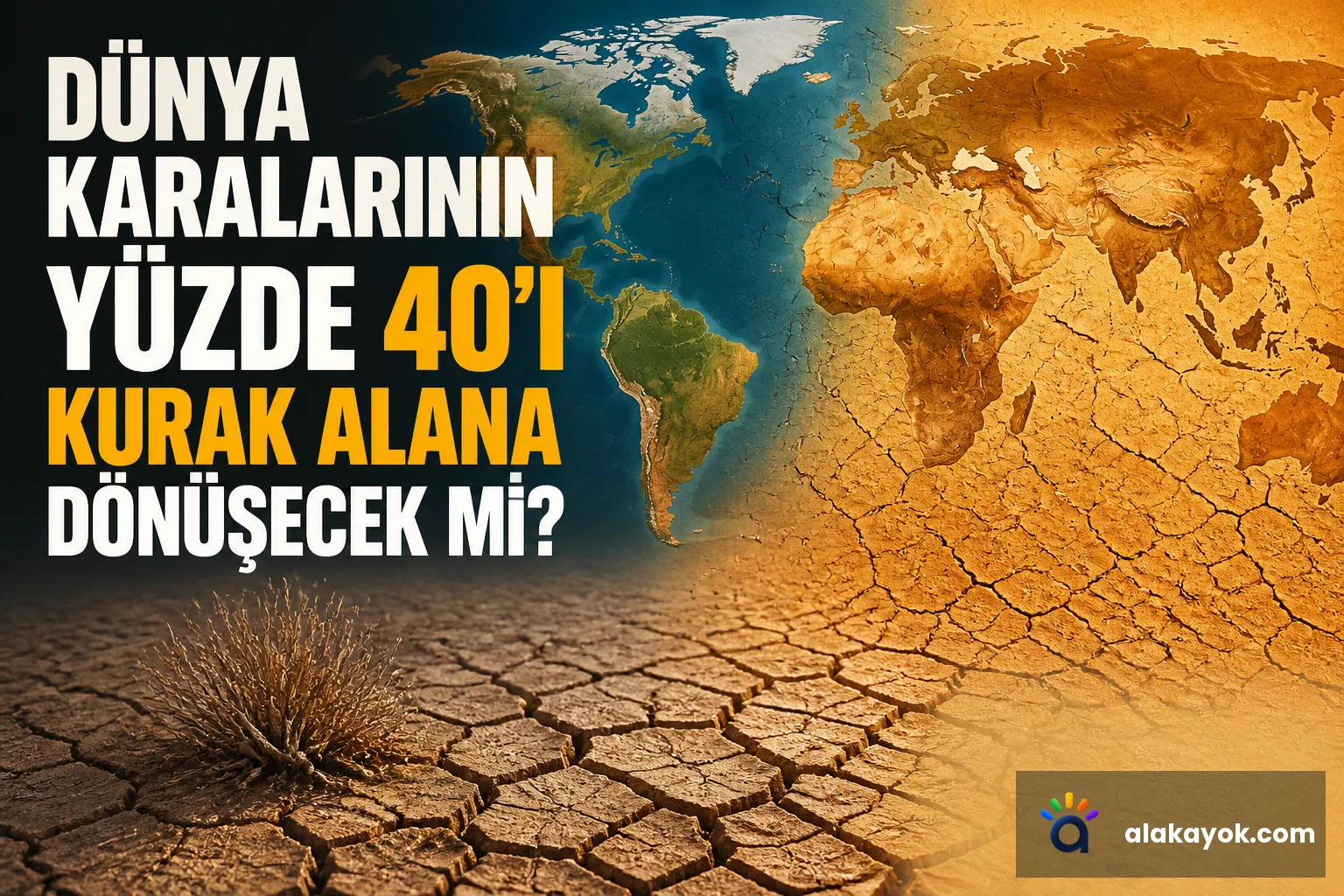 Dünya Karalarının Yüzde 40'ı Kurak Alana Dönüşecek mi?