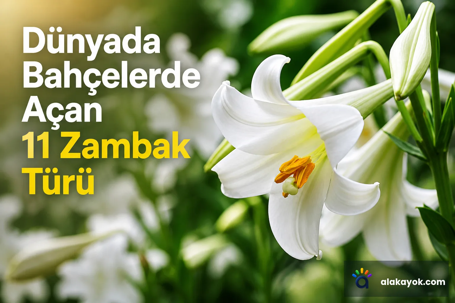 Dünyada Bahçelerde Açan 11 Zambak Türü