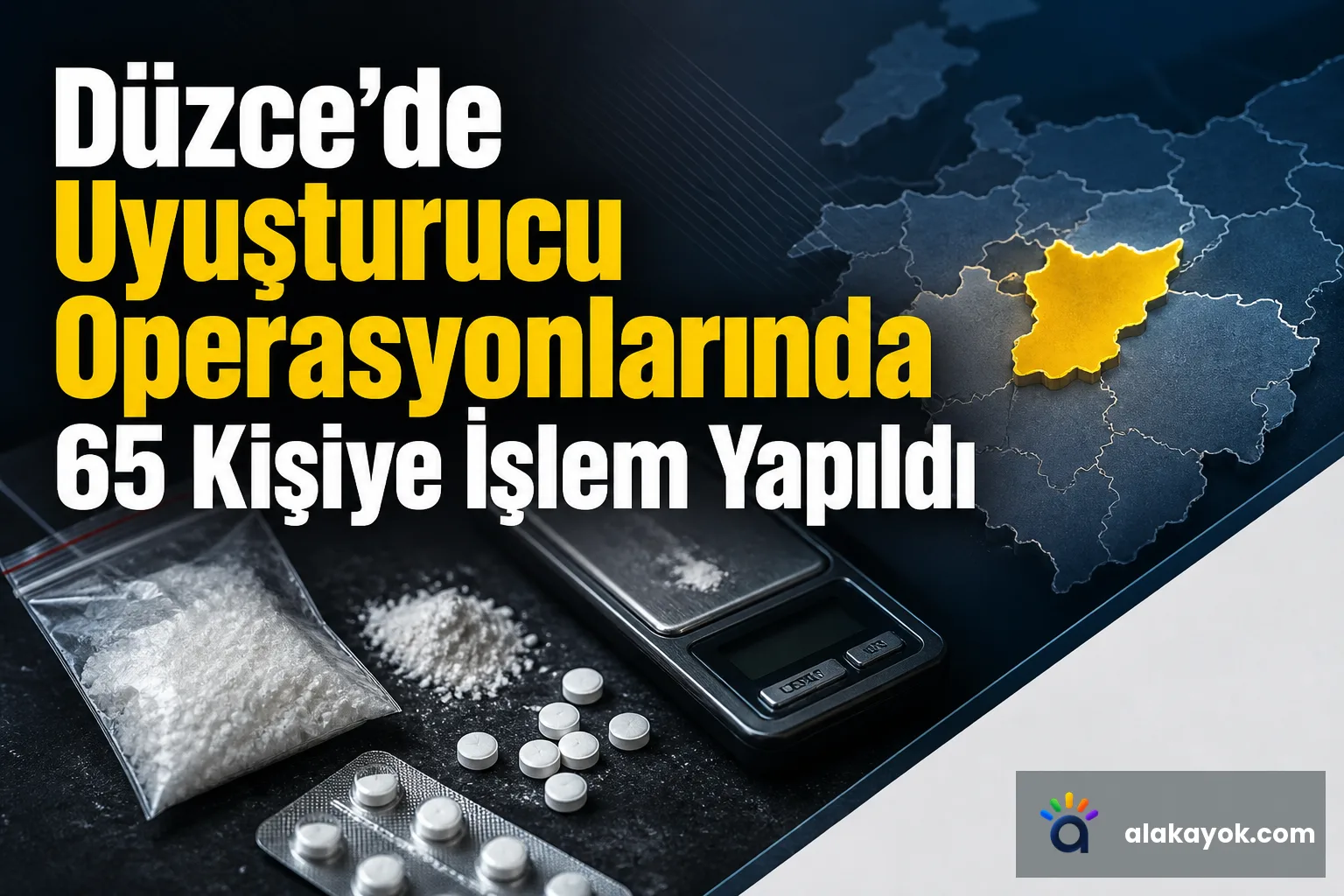 Düzce'de Uyuşturucu Operasyonlarında 65 Kişiye İşlem Yapıldı