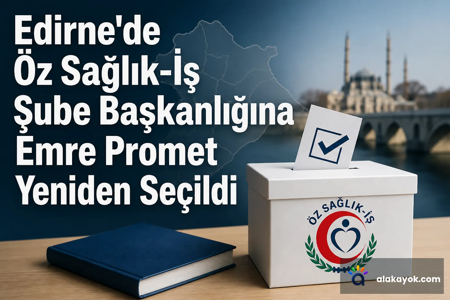 Edirne'de Öz Sağlık-İş Şube Başkanlığına Emre Promet Yeniden Seçildi