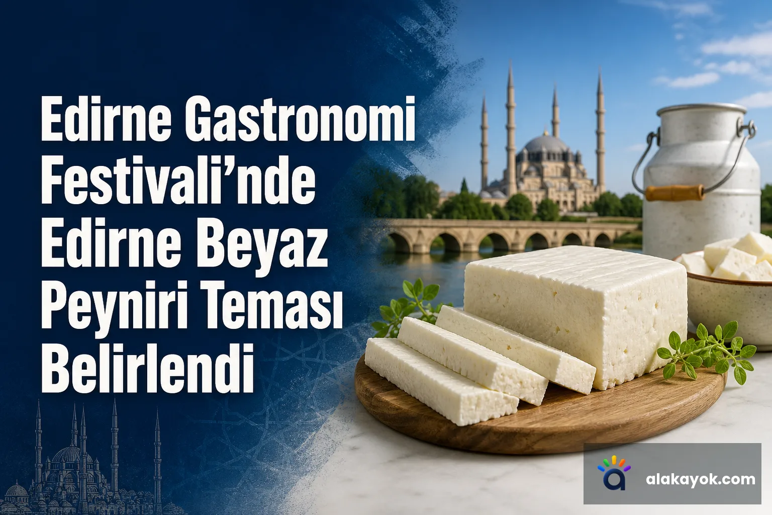 Edirne Gastronomi Festivali'nde Edirne Beyaz Peyniri Teması Belirlendi