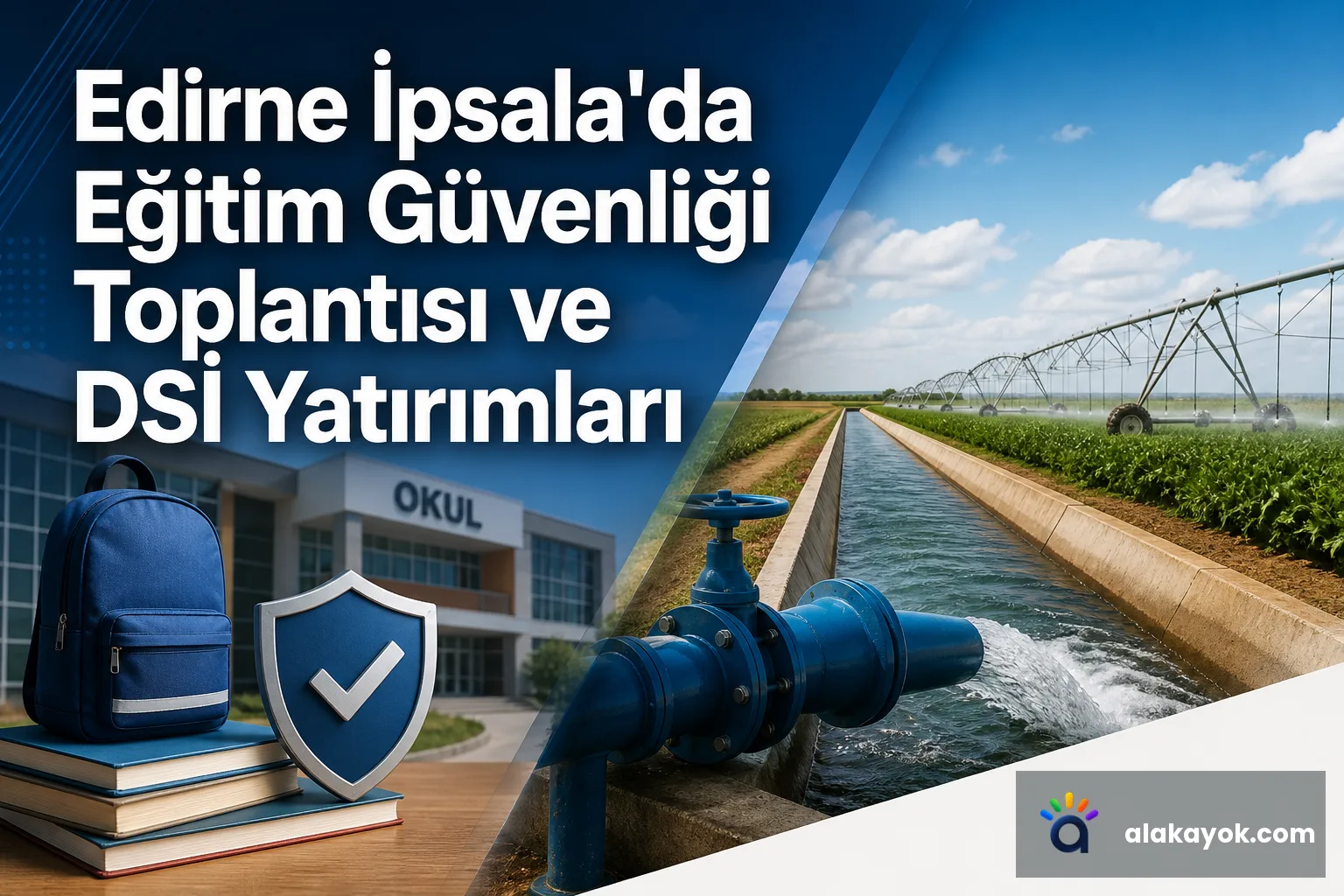 Edirne İpsala'da Eğitim Güvenliği Toplantısı ve DSİ Yatırımları