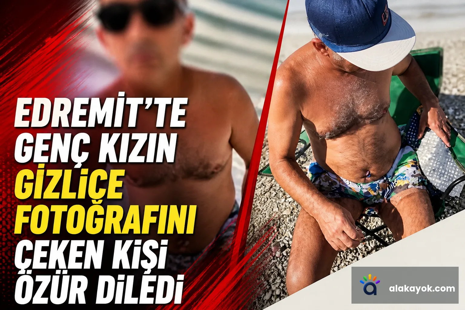 Edremit'te Genç Kızın Gizlice Fotoğrafını Çeken Kişi Özür Diledi