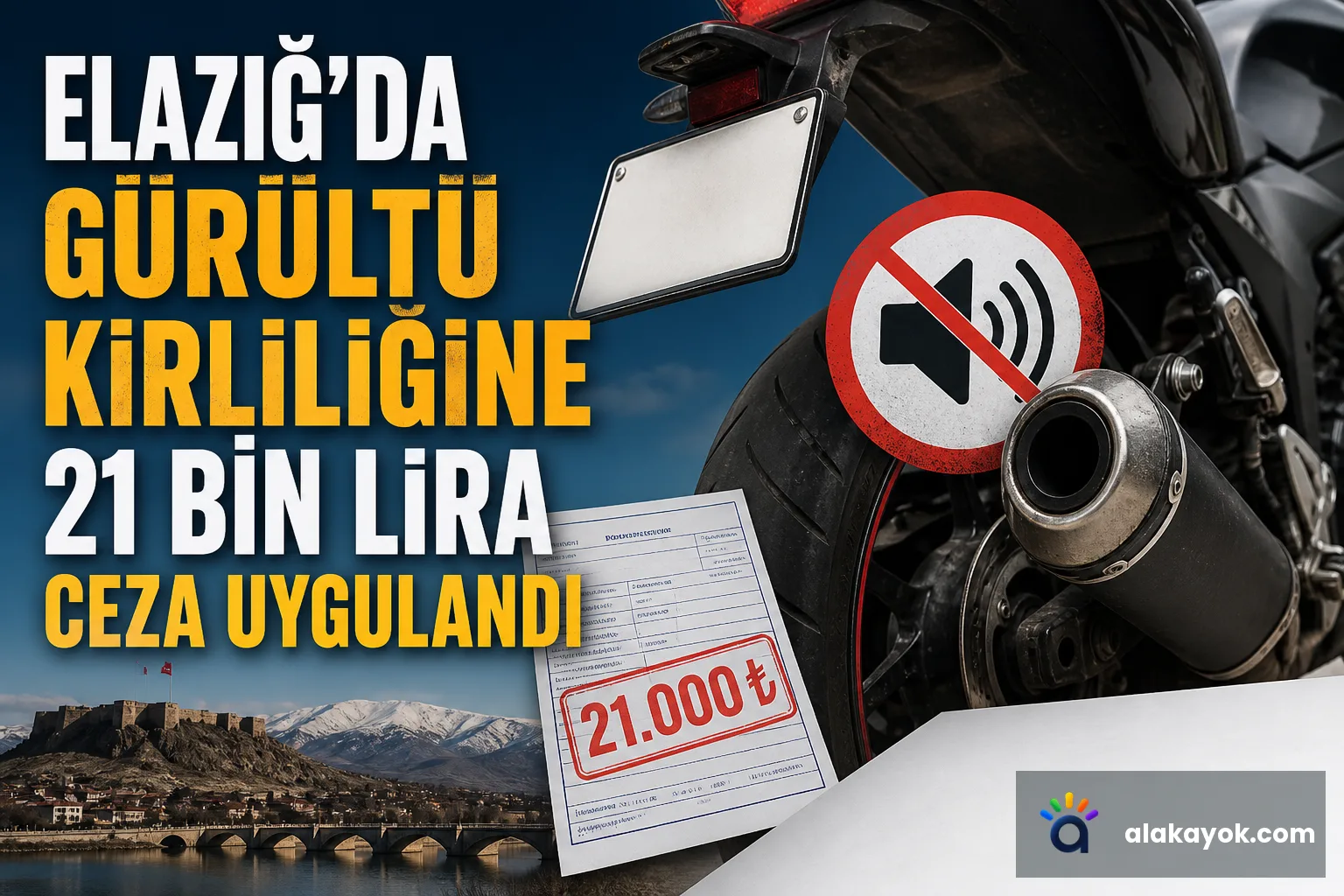 Elazığ'da Gürültü Kirliliğine 21 Bin Lira Ceza Uygulandı